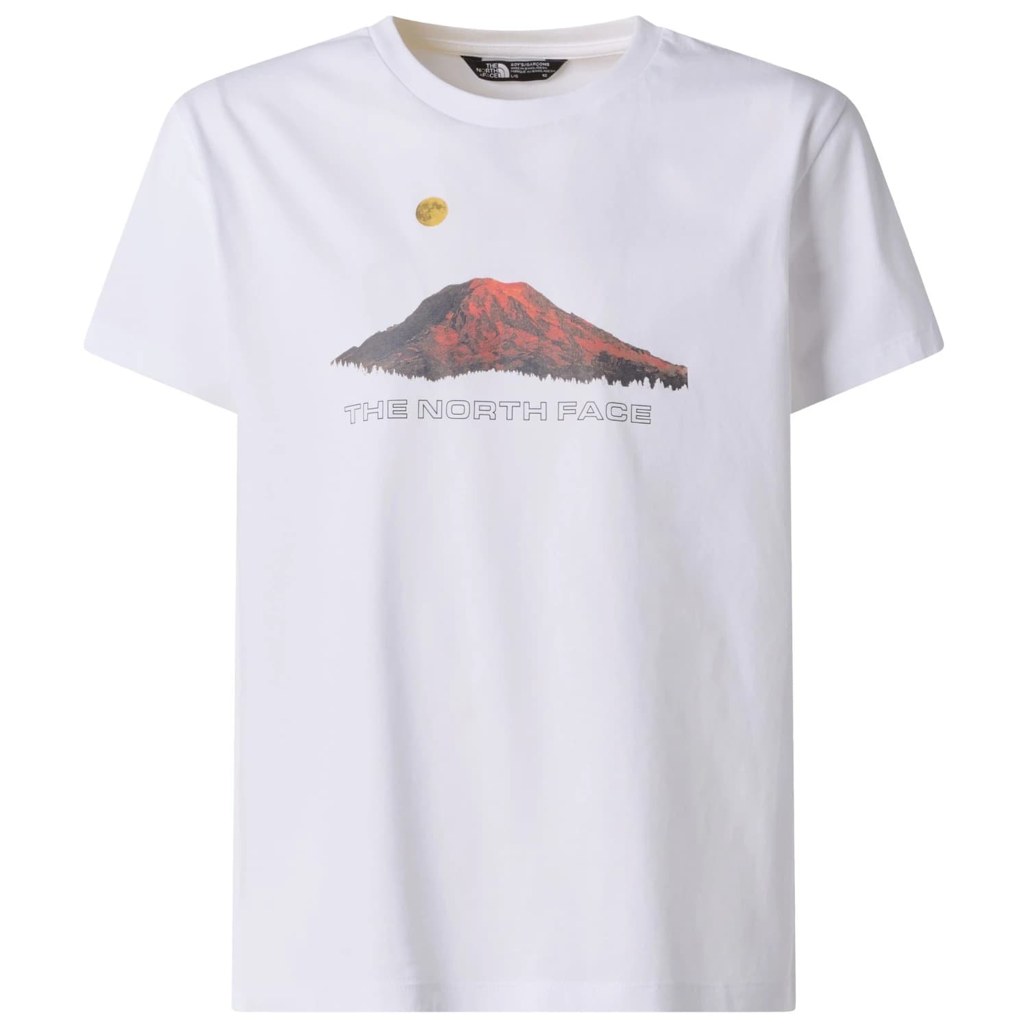 Тениска The North Face Boy's Mountain Night Relaxed S/S Tee T-shirt - White