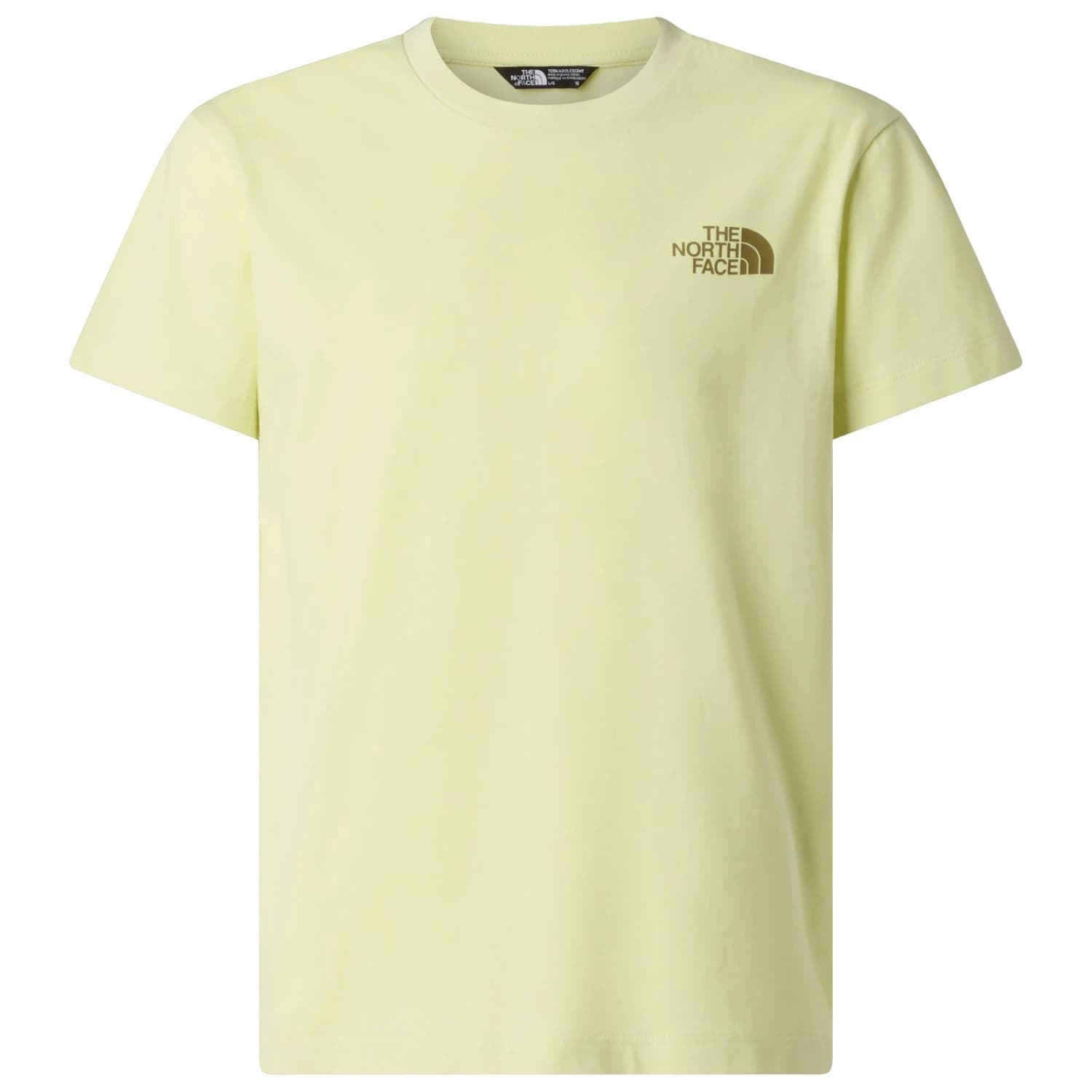 Детска тениска The North Face Kid's Teen Voyage Relaxed Short Sleeve Tee T-shirt - Lemon Mist