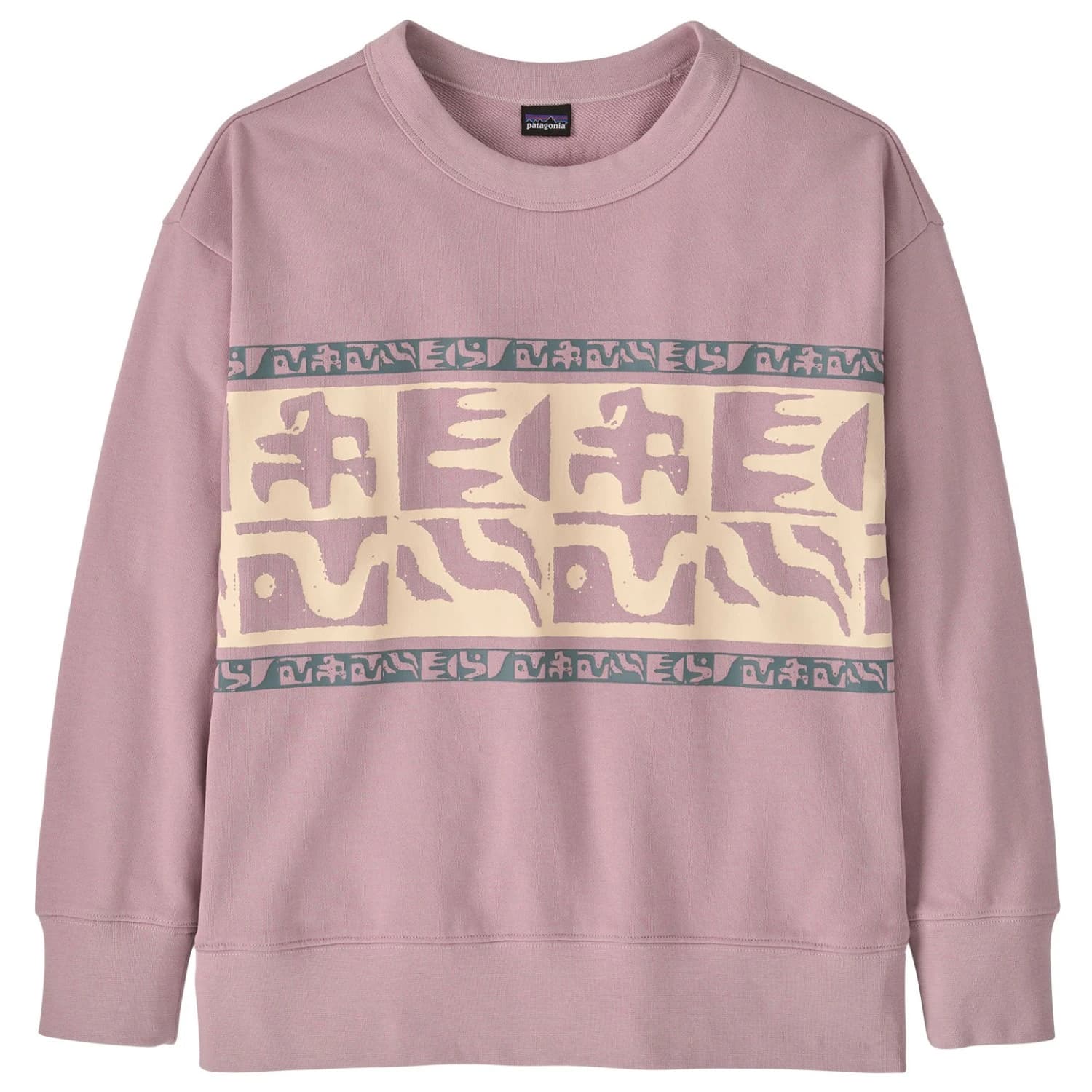 Детски пуловер Patagonia Kid's Crew Sweatshirt Jumper - Mother Rays Band: Quiet Violet