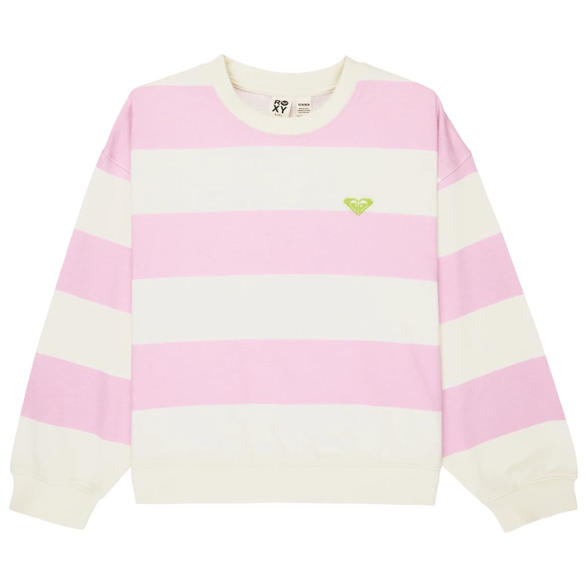 Детски пуловер Roxy Kid's Little Things Crew Jumper - Crocus Petal Strictly Stripe