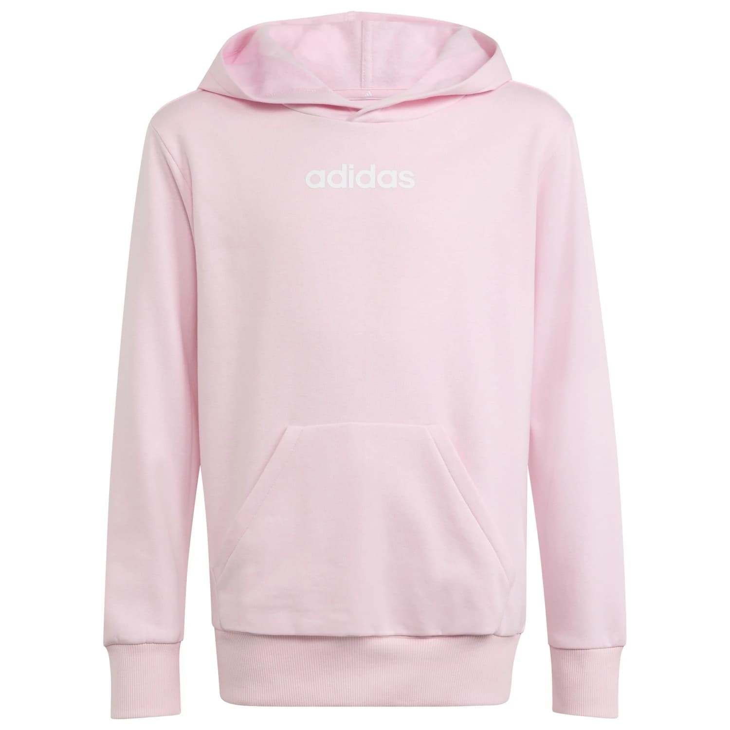 Детски суичър adidas Kid's LIN FL Hoody Hoodie - Clear Pink / White