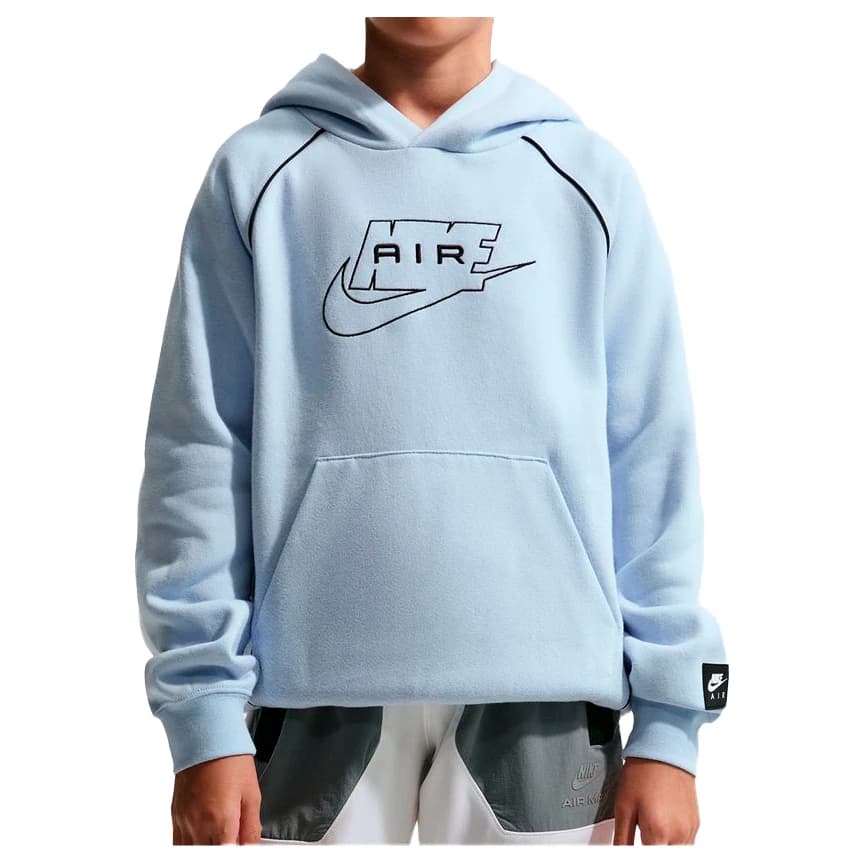 Детски суичър Nike Kid's Air Pullover Hoodie - Hydrogen Blue / Black / Black