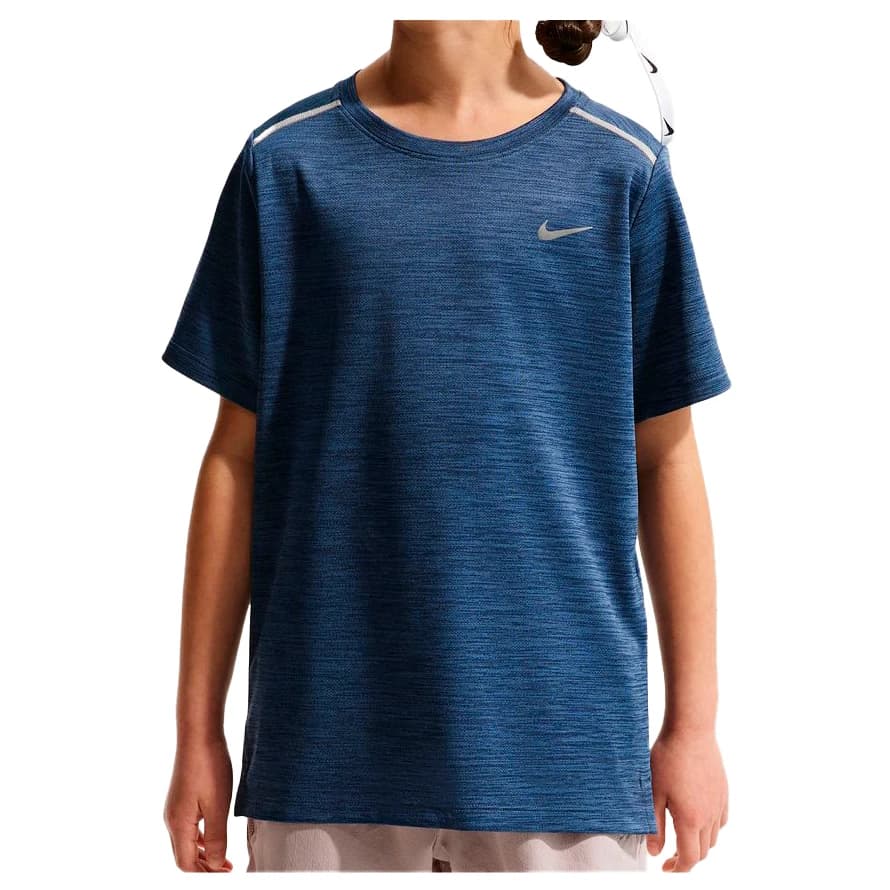 Детска тениска Nike Kid's Dri-Fit Miler S/S Top Sport shirt - Mystic Navy / Reflective Silver