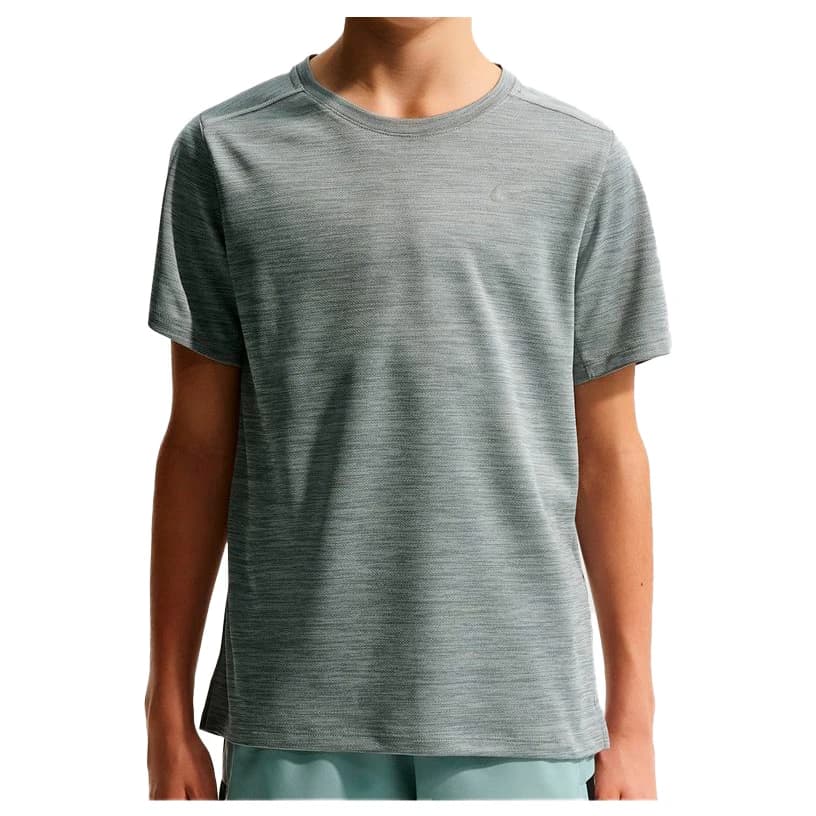 Детска тениска Nike Kid's Dri-Fit Miler S/S Top Sport shirt - Smoke Grey / Heather / Reflective Silver