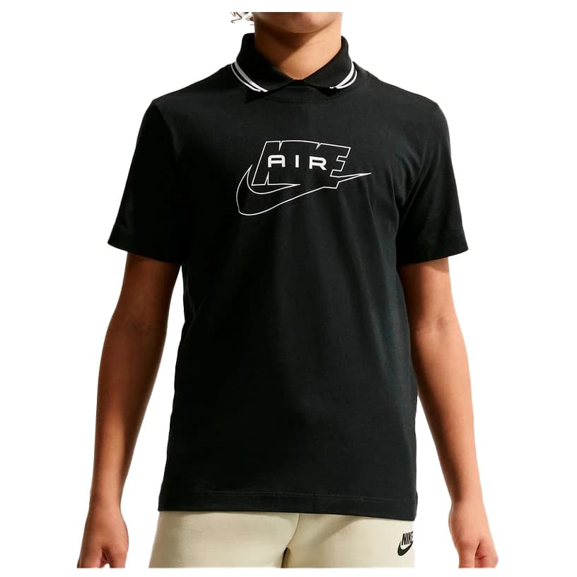 Детска тениска Nike Kid's NSW Tee Air T-shirt - Black / White
