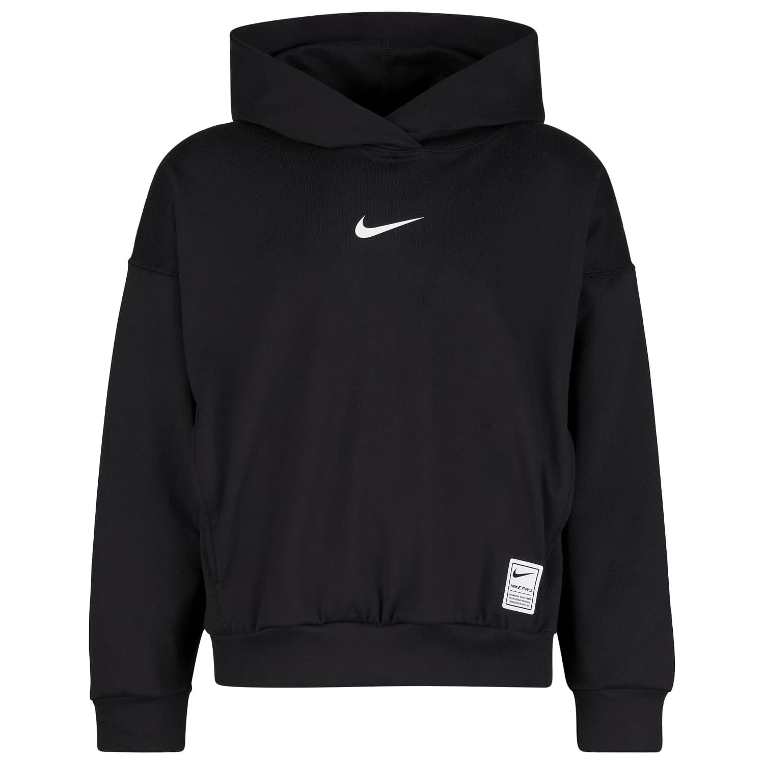 Детски суичър Nike Kid's Pro Dri-FIT Fleece Pullover Training Hoodie - Black / White