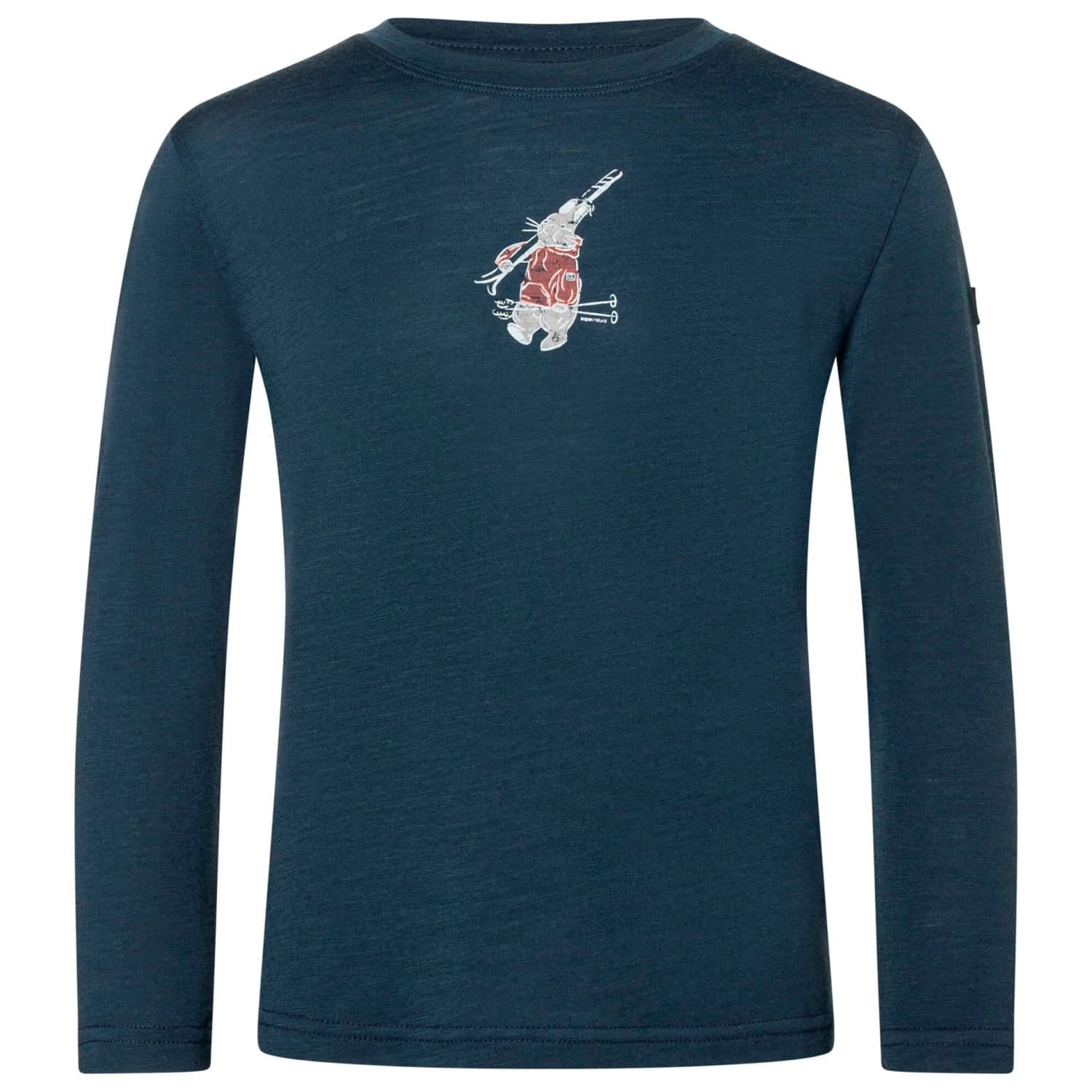 Детска блуза с дълъг ръкав super.natural Kid's Bunny L/S Merino longsleeve - Blueberry / Various