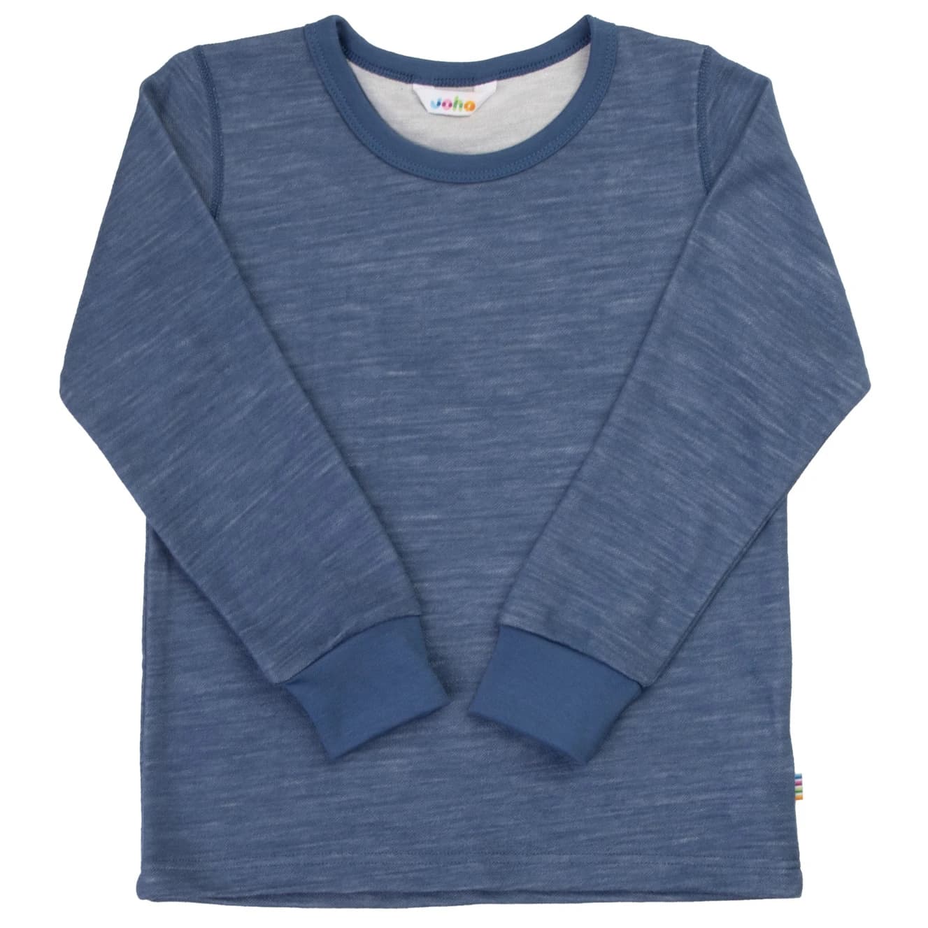Детски вълнен пуловер Joha Kid's L/S Blouse Merino base layer - Dark Blue