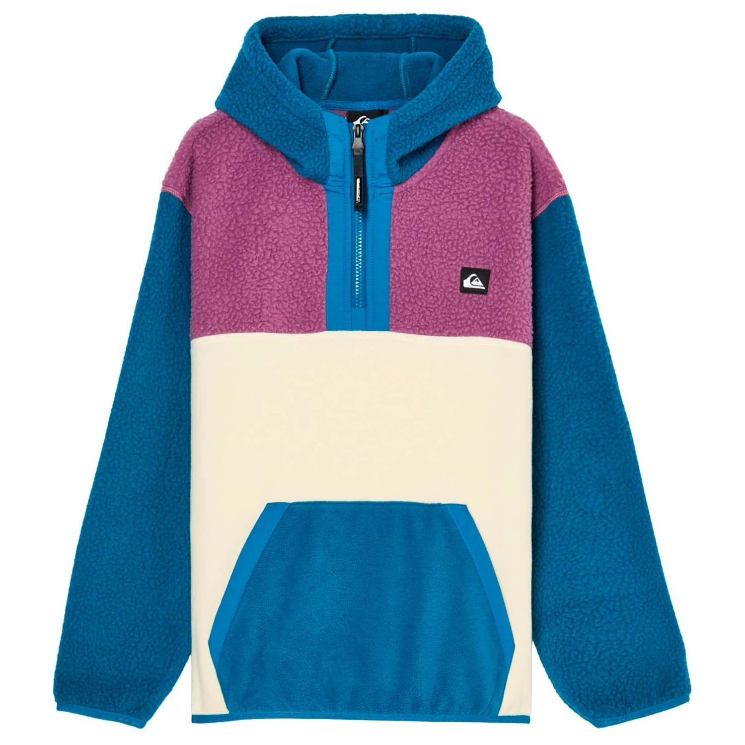 Поларен пуловер Quiksilver Youth's Ocean View Mix Fleece jumper - Blue Coral