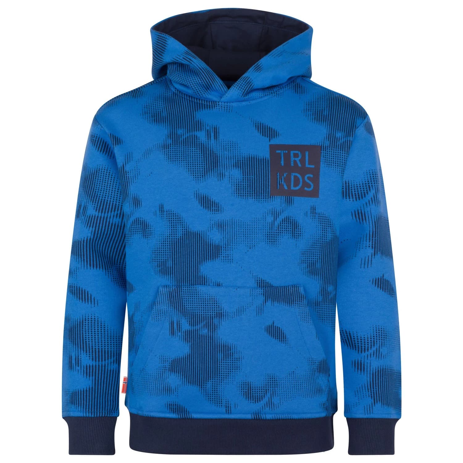 Детски суичър Trollkids Kid's Lifjell Sweater Hoodie - Medium Blue / Navy