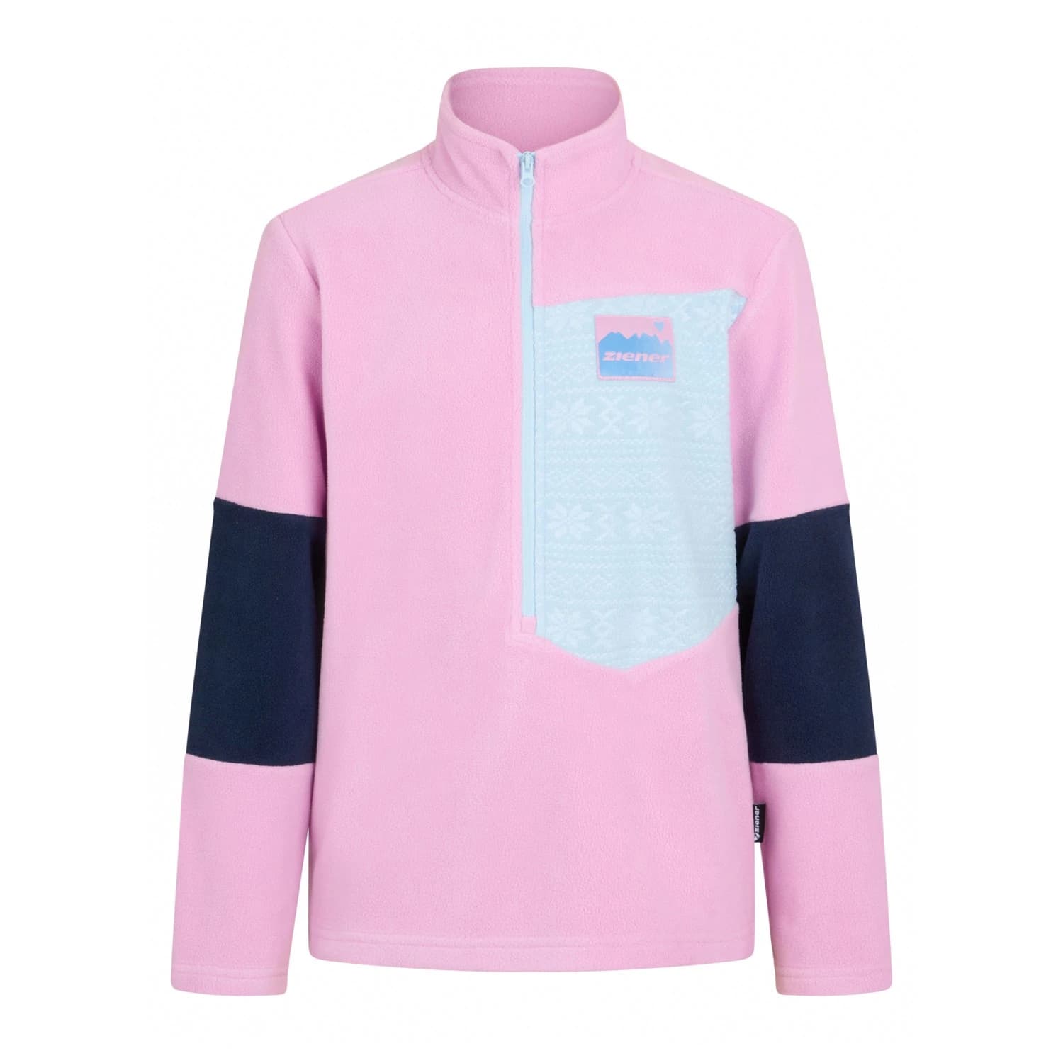 Детски поларен пуловер Ziener Kid's Jamino-Z Fleece jumper - Tulip Pink