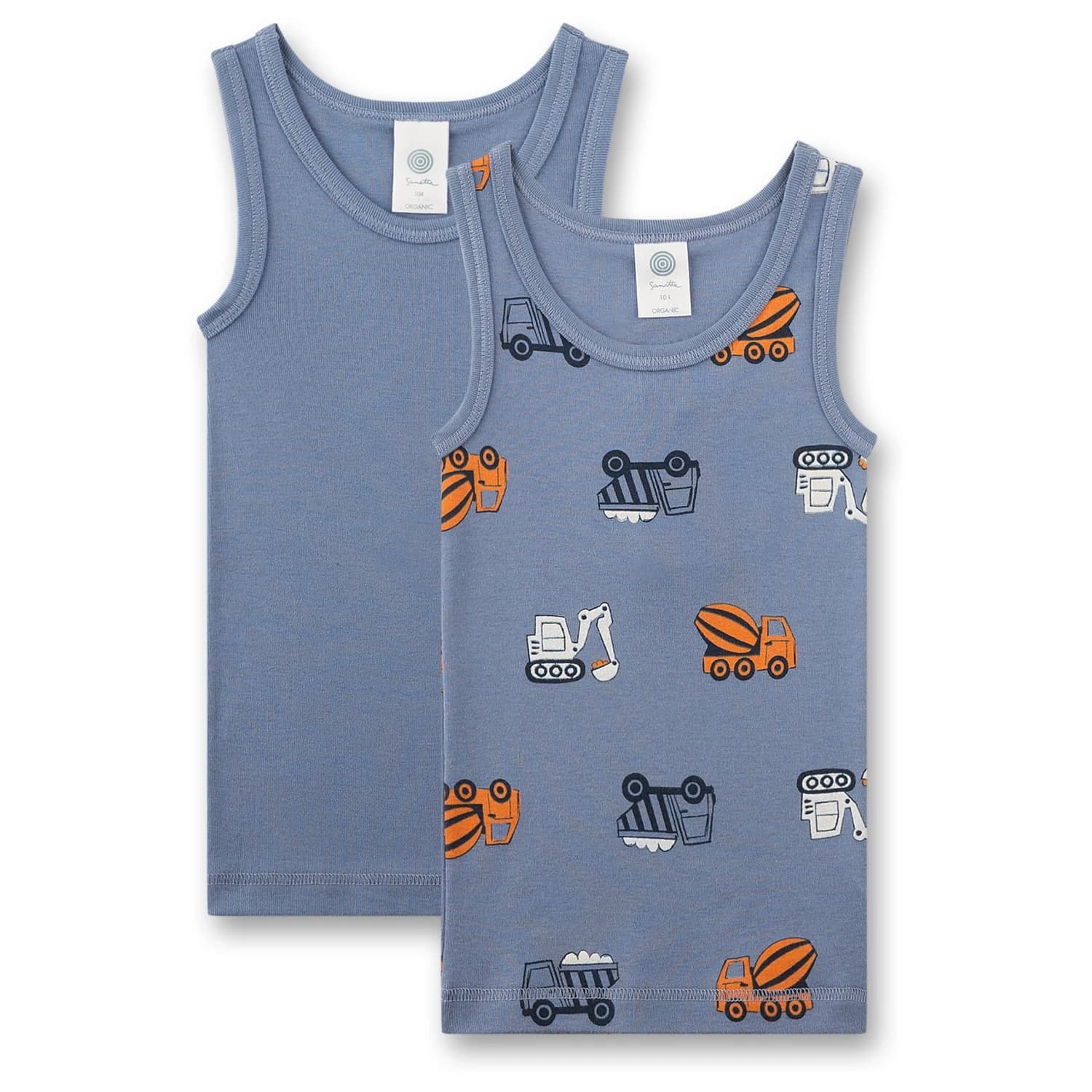 Детски потник Sanetta Kid's Cotton DP Top - Stone Wash