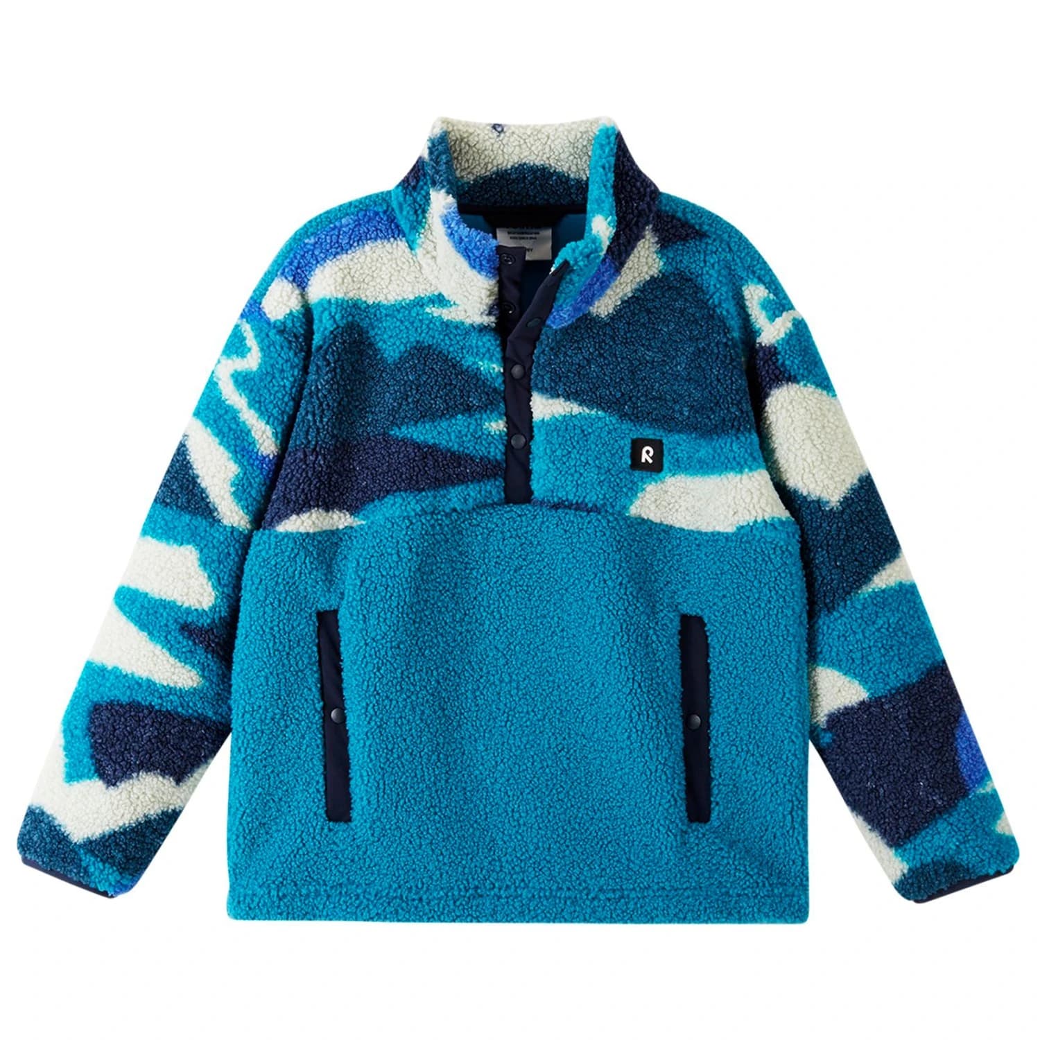 Детски поларен пуловер Reima Kid's Muhku Fleece Sweater Fleece jumper - Sparkly Blue