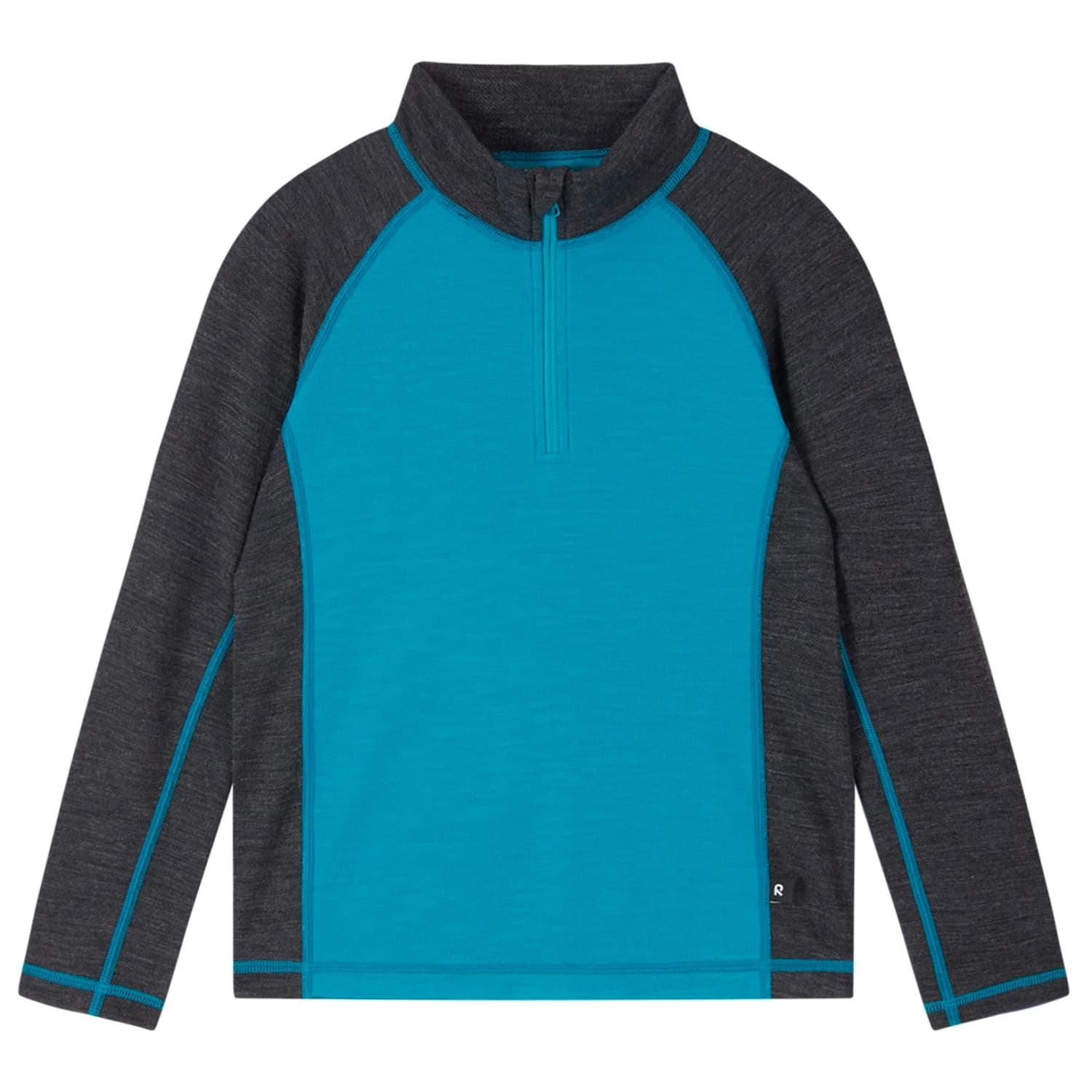 Детски вълнен пуловер Reima Kid's Wool Sweater Viihdyn Wool jumper - Aquatic Blue