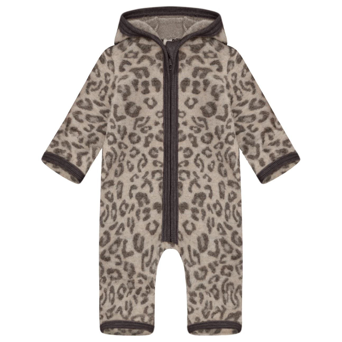 Детски цял костюм Huttelihut Kid's Pram Suit Wool Fleece Jacquard Overall - Camel Melange