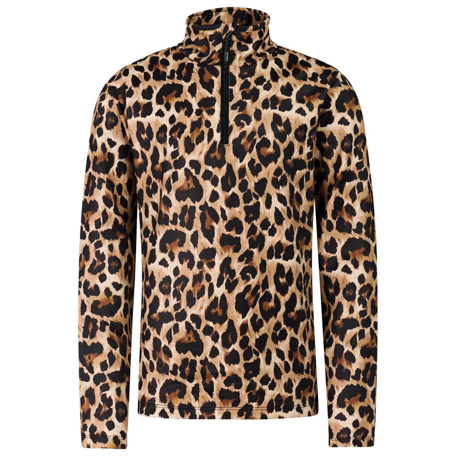 Детски поларен пуловер Protest Kid's PRTTopsy 1/4 Zip Active Top Fleece jumper - Fudgecamel