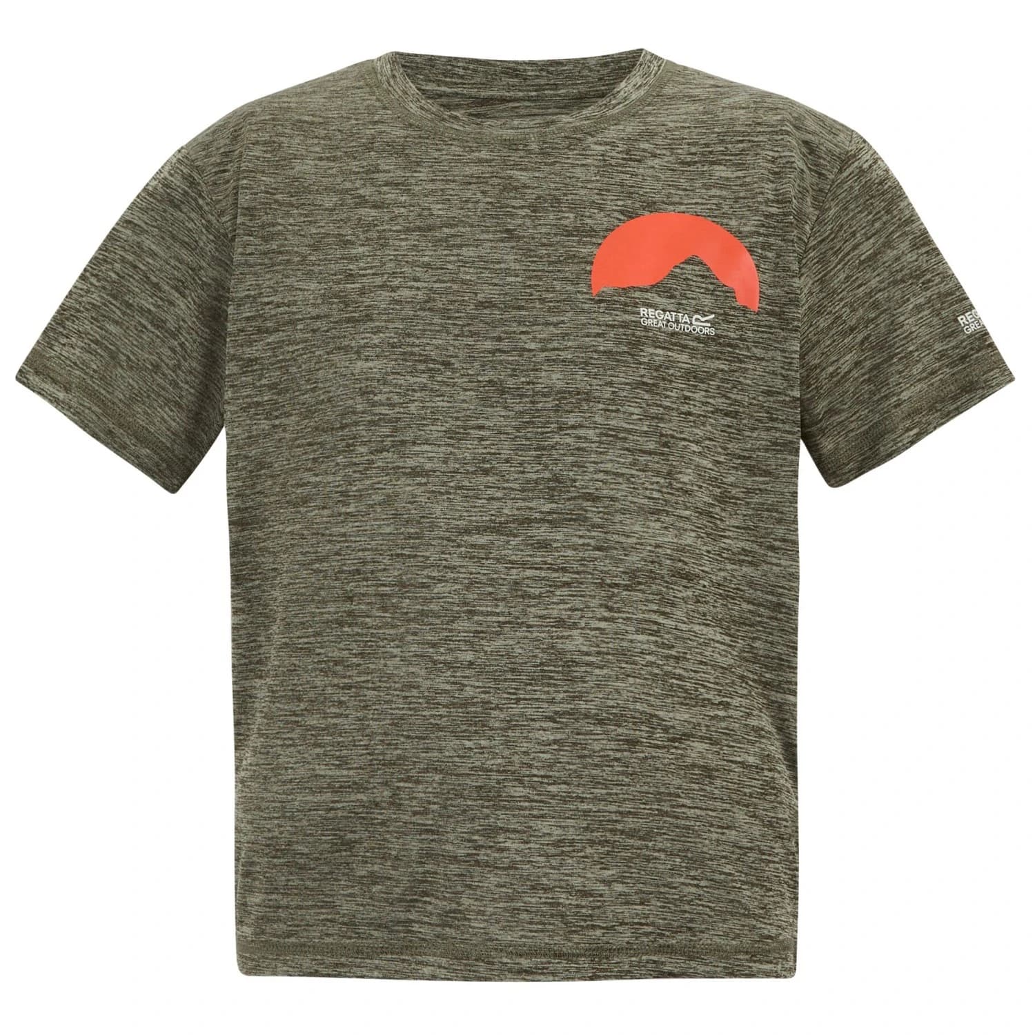 Детска спортна тениска Regatta Kid's Alvarado Sport shirt - Dark Khaki Marl