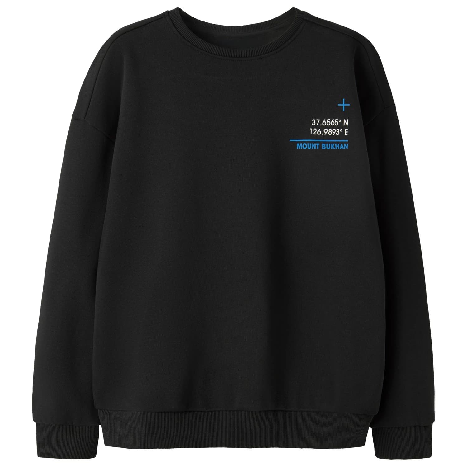 Детски пуловер Name it Kid's L/S Relax Sweat Jumper - Black
