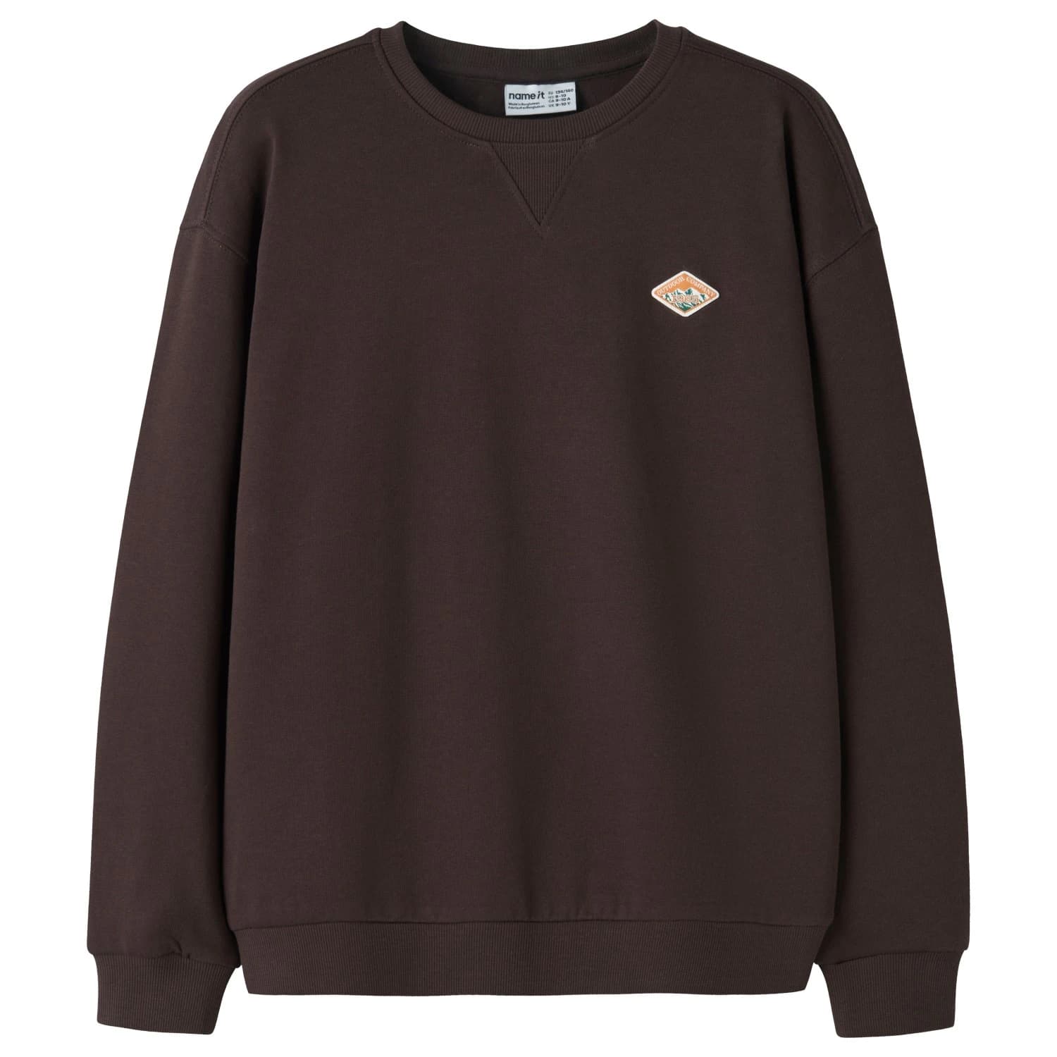 Детски пуловер Name it Kid's L/S Relax Sweatshirt Jumper - Chocolate Plum