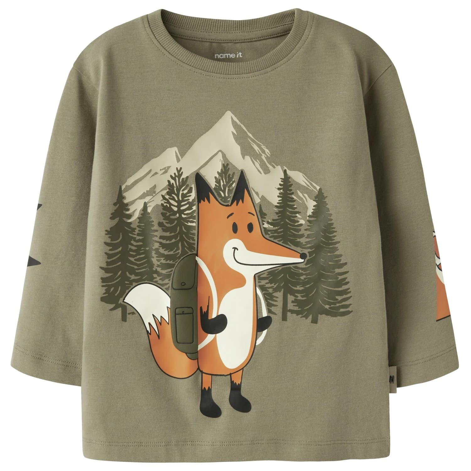 Детска блуза с дълъг ръкав Name it Kid's Motto L/S Top Longsleeve - Mermaid