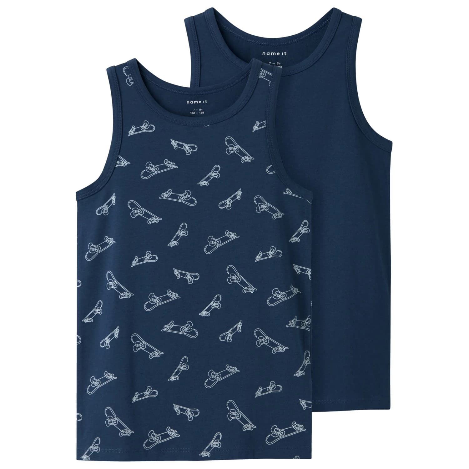 Детски потник Name it Kid's Tank Top Titan Skater 2-Packs Top - Titan / Titan