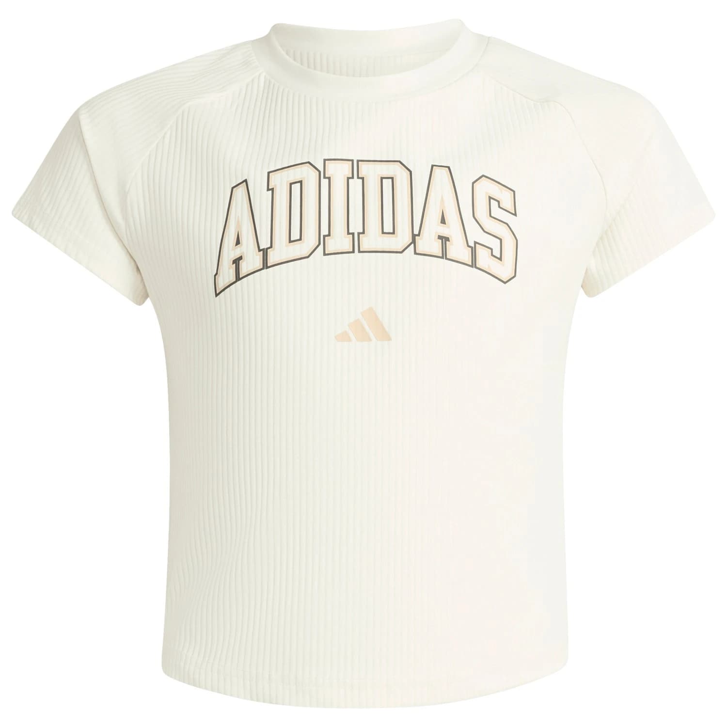 Тениска adidas Girl's Sport Seasonals Collegiate Typography Tee T-shirt - Off White / White