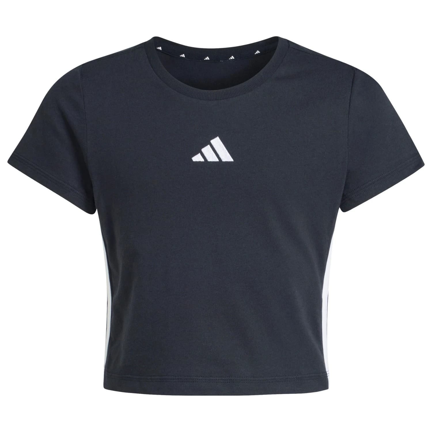 Детска тениска adidas Kid's Essentials Crop T-shirt - Black / White