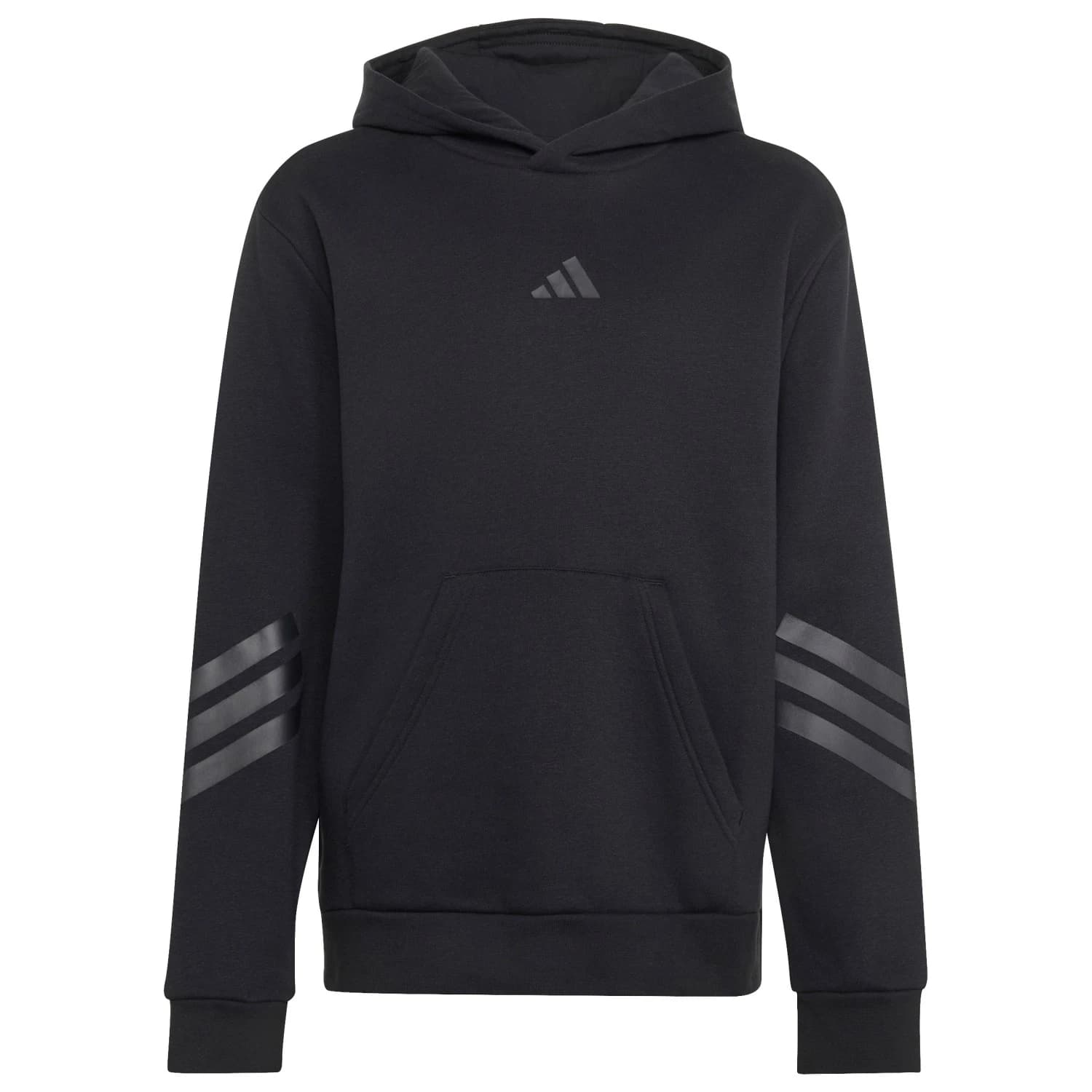 Детски суичър adidas Kid's Future Icons 3 Stripes Oversized Hoodie - Black / Black