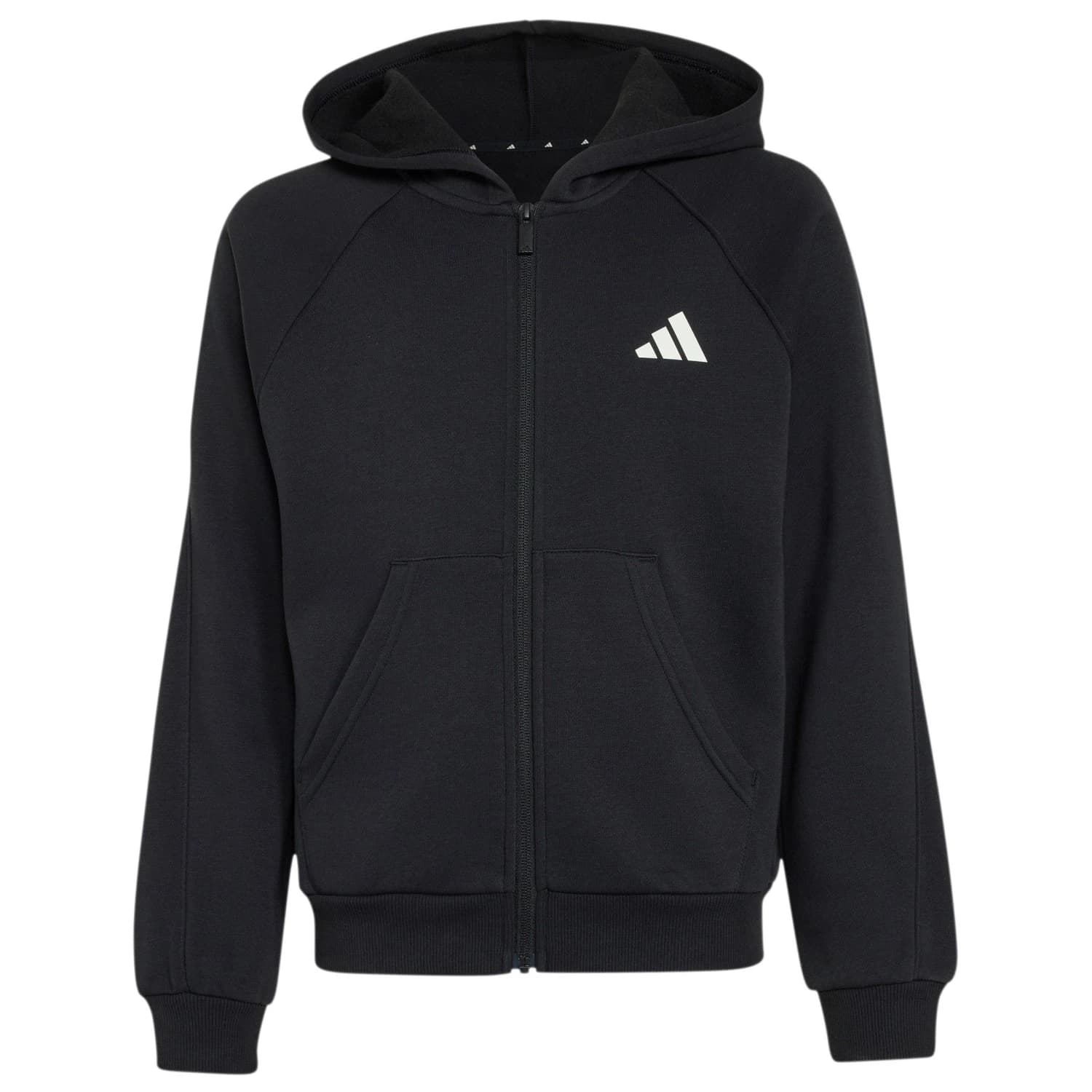 Детско яке за тренировка adidas Kid's Seasonals Collegiate Typography Full Zip Training jacket - Black / White