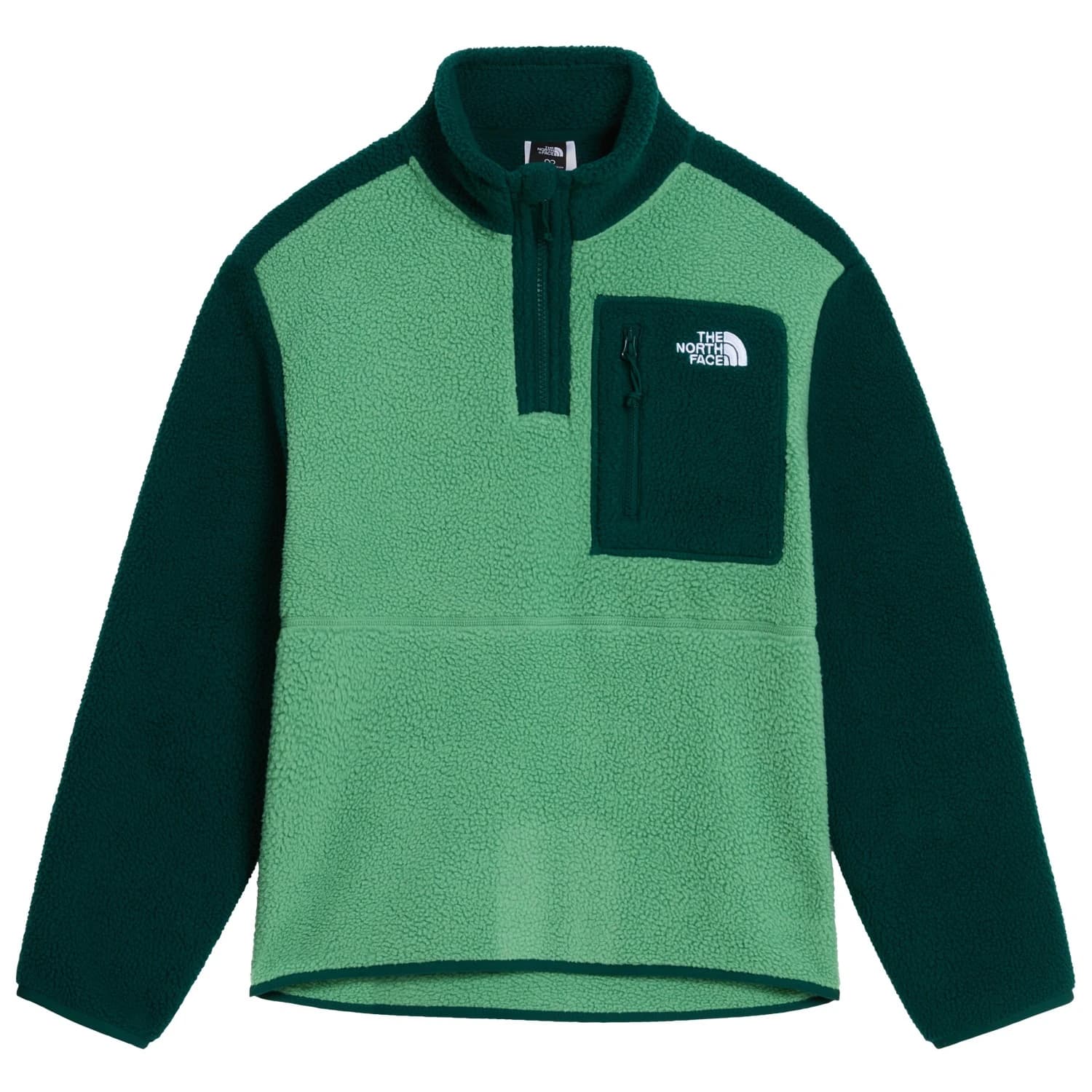 Детски поларен пуловер The North Face Kid's Teen Yumiori 1/4 Zip Jacket Fleece jumper - Dimmed Algae / Hunter Green