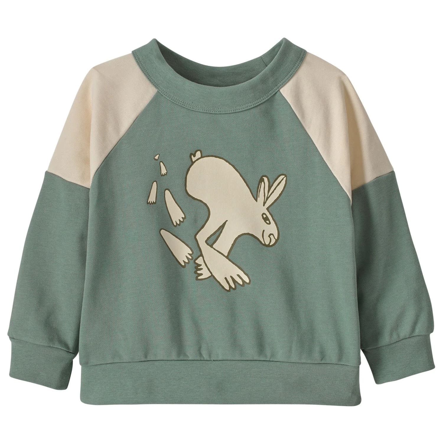 Пуловер Patagonia Baby's Crew Sweatshirt Jumper - Leave Only Footprints: Cover Green