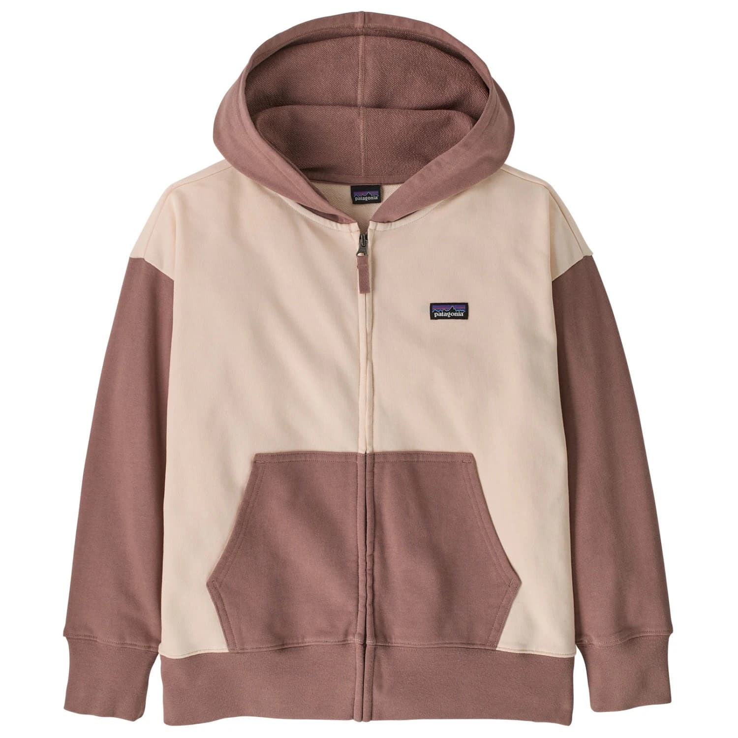 Детско яке за тренировка Patagonia Kid's Full-Zip Hoody Sweatshirt Training jacket - Natural
