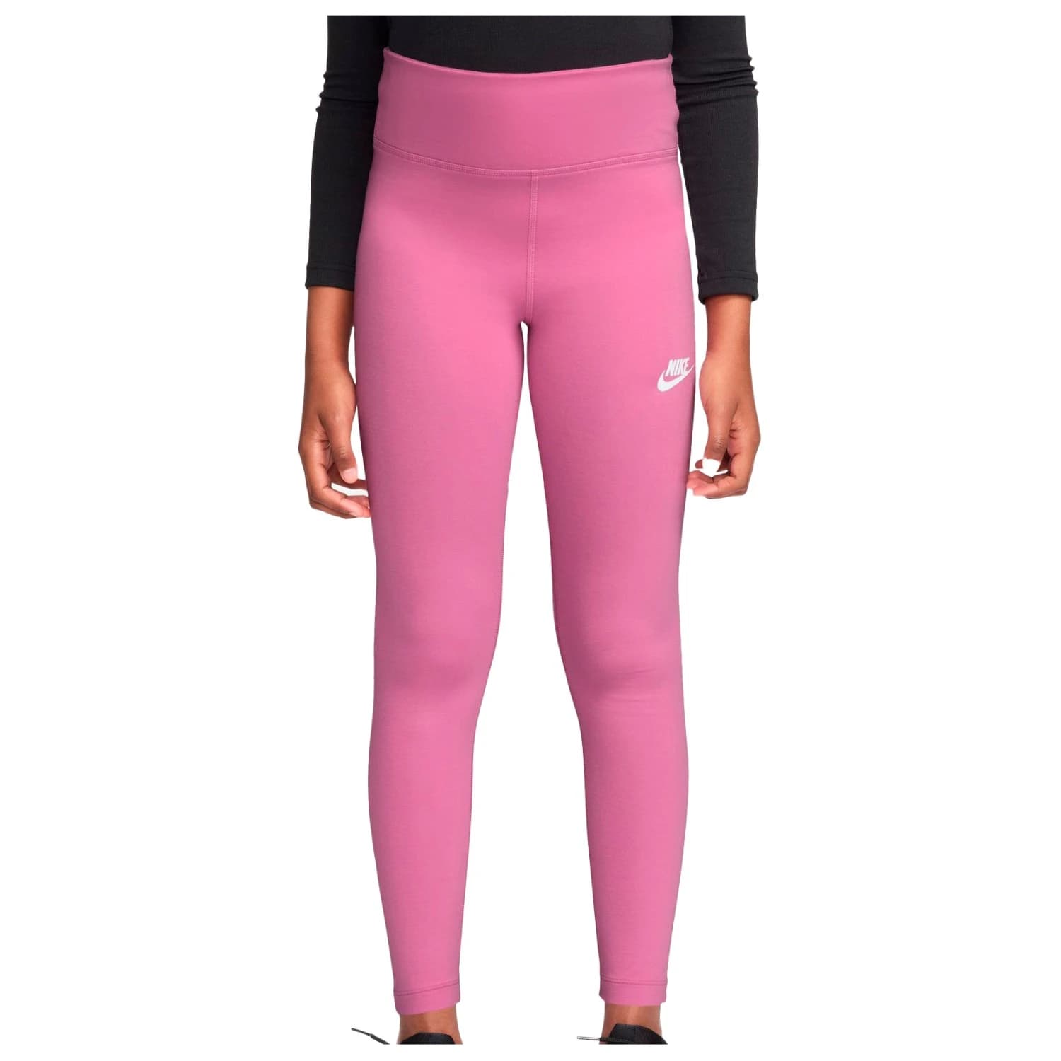 Клин Nike Girl's Sportswear Classic High-Waisted Leggings - Playful Pink / White