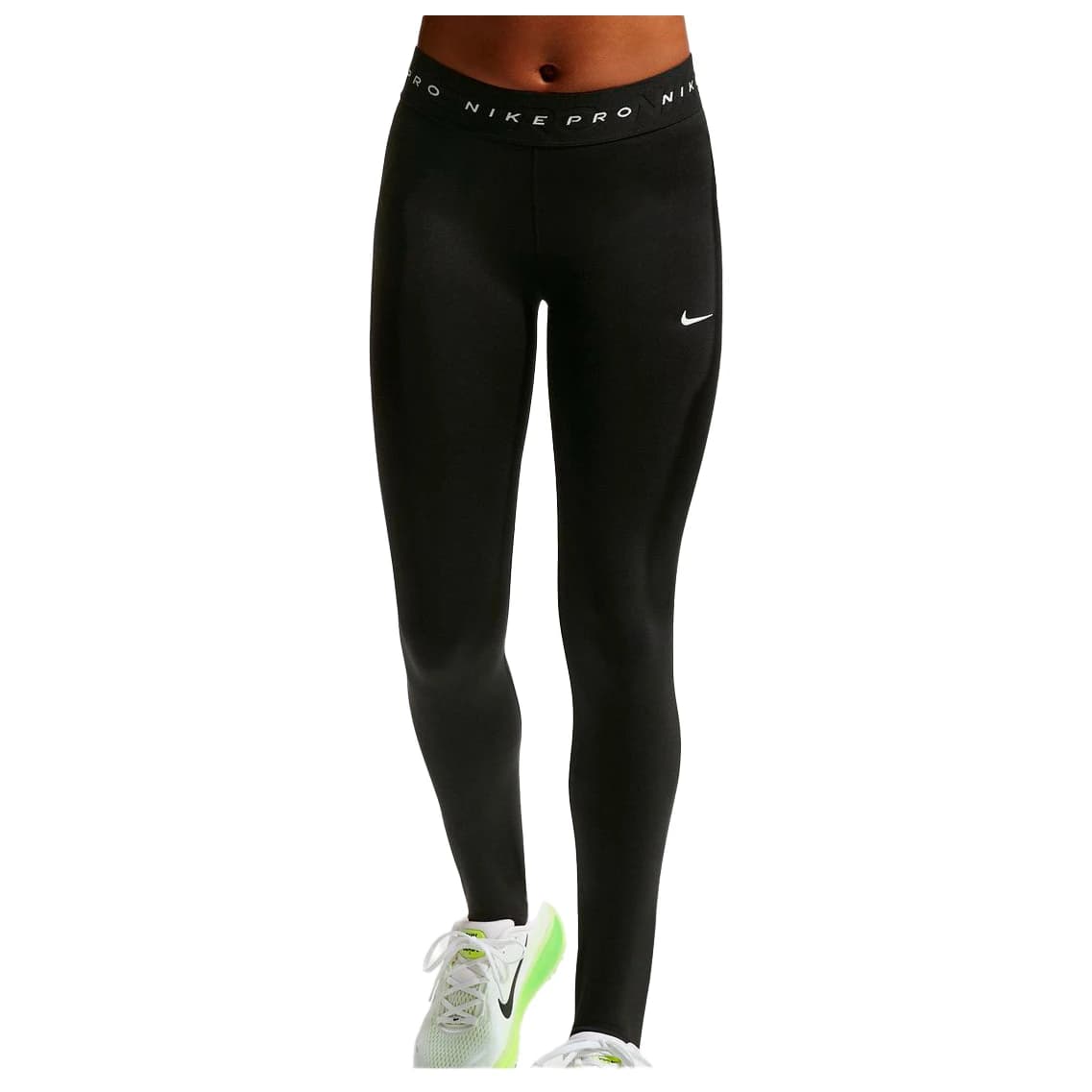Клин Nike Girl's Pro Dri-Fit Tight Sport Pack Leggings - Black / White / White