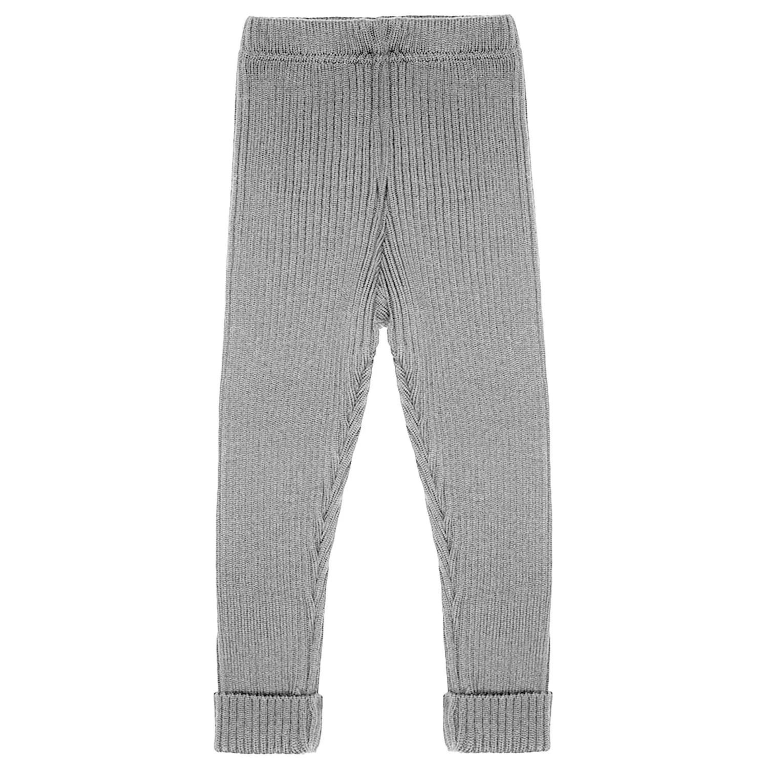 Детски клин maximo Kid's Rippstrick Leggings - Grey Melange