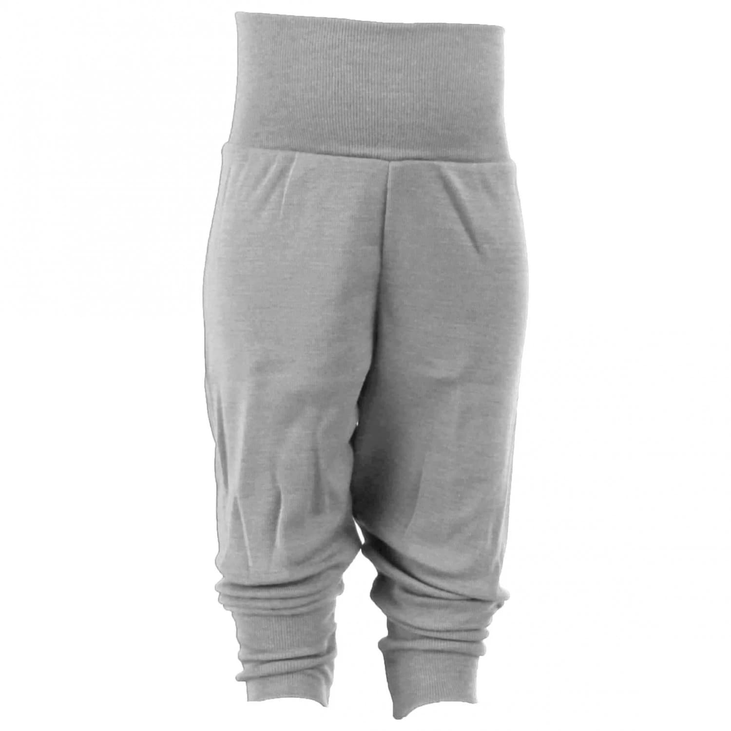 Мериносово термобельо Engel Baby Trousers with Navel Waistband Merino base layer - Hellgrau Melange