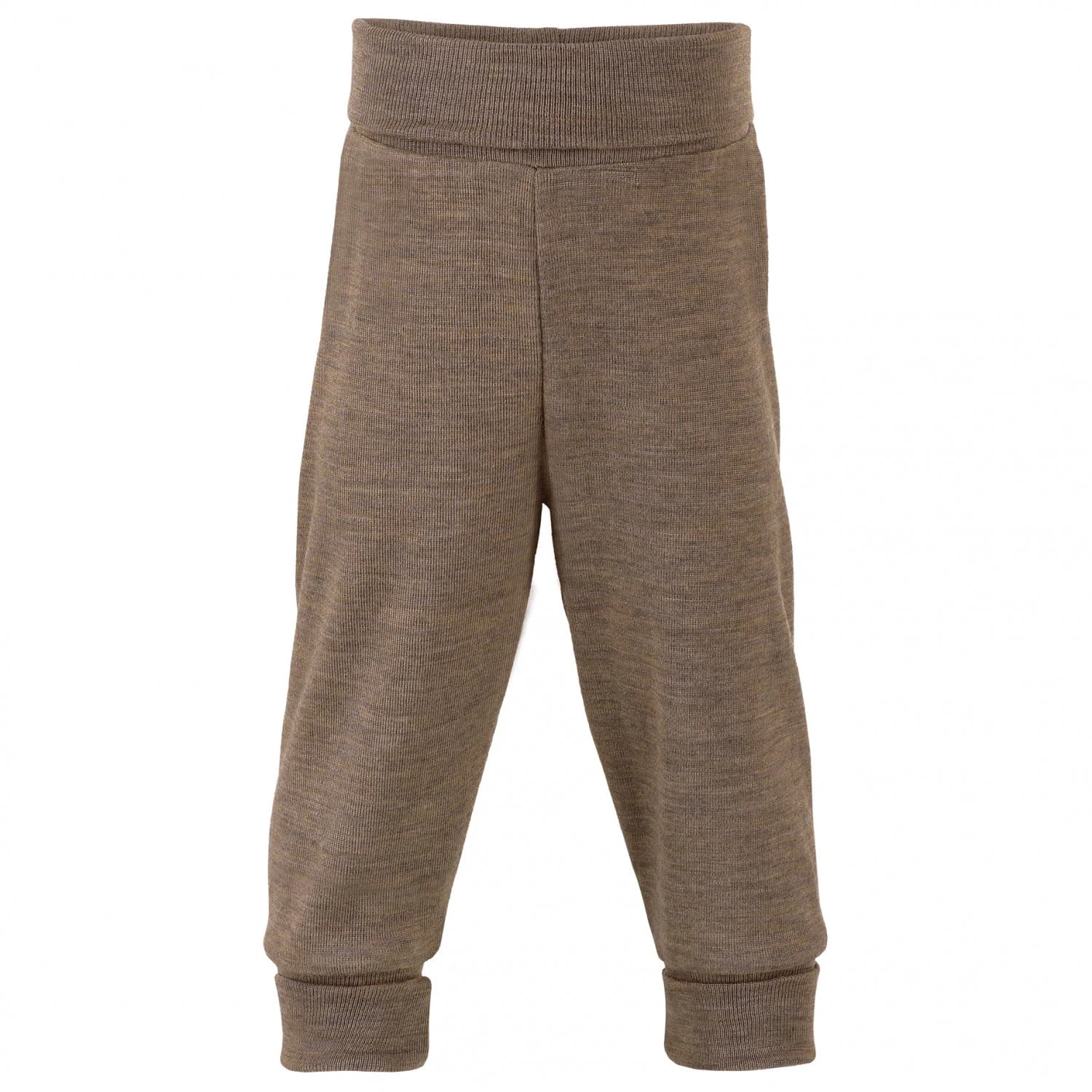 Мериносово термобельо Engel Baby Trousers with Navel Waistband Merino base layer - Walnuss