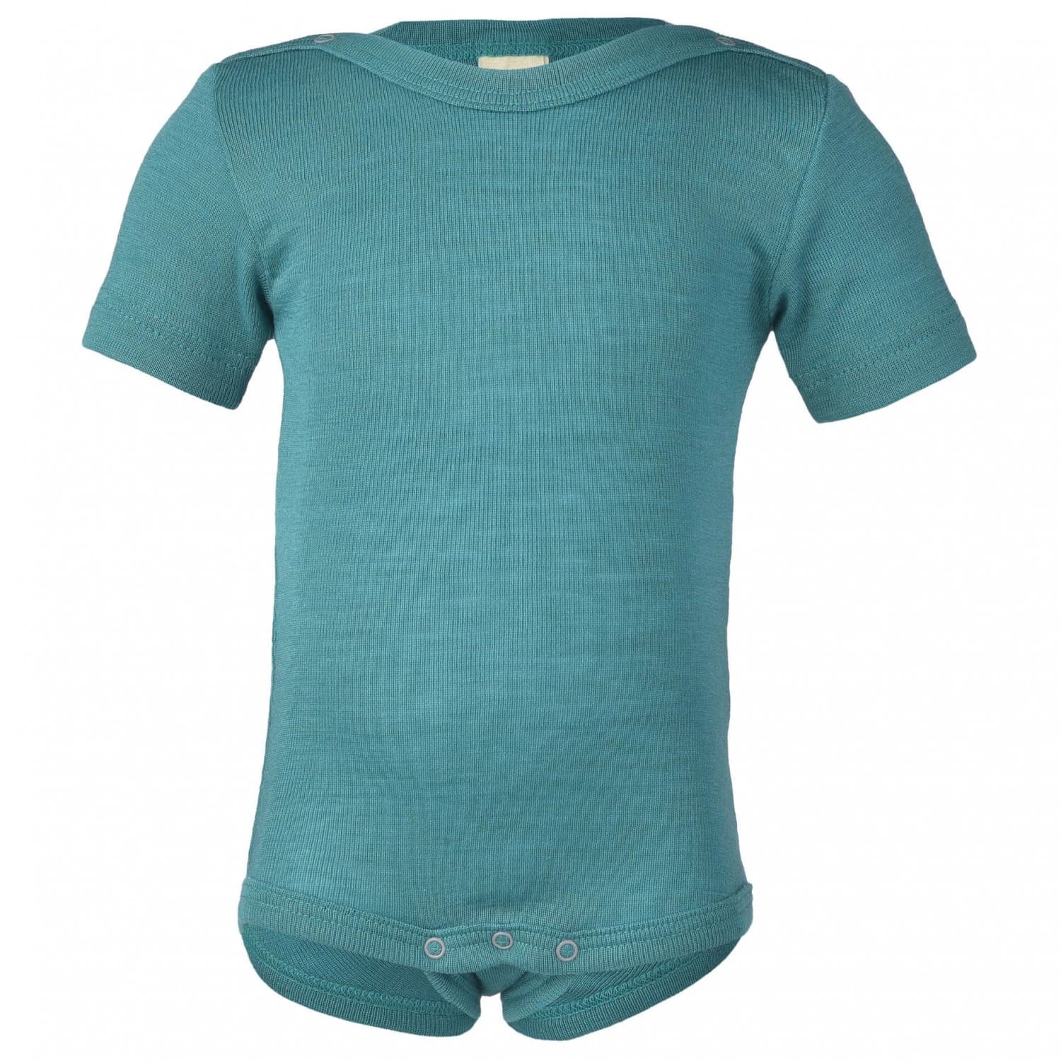 Копринено термобельо Engel Baby Bodysuit Short Sleeve with Press Studs on Shoulder Merino base layer - Eisvogel