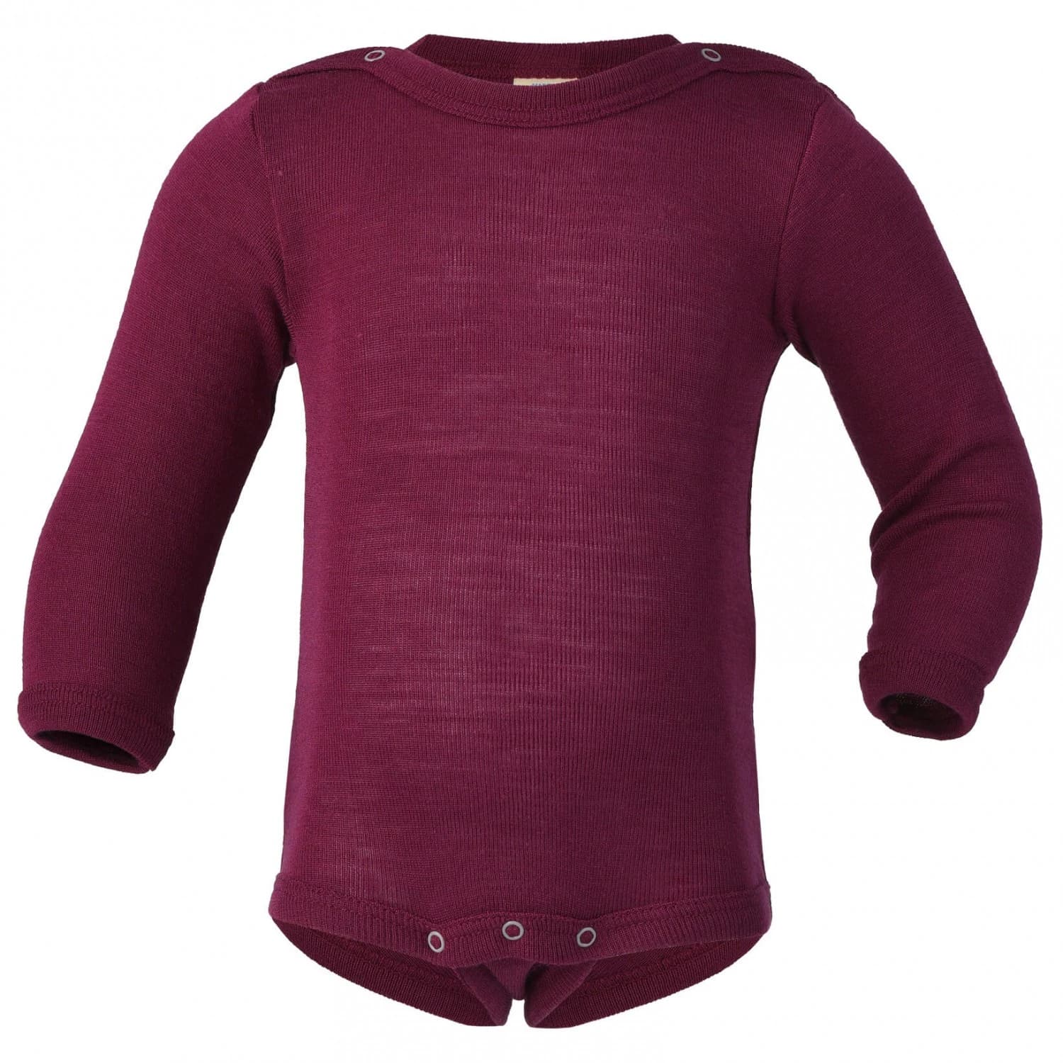 Копринено термобельо Engel Baby Bodysuit Long Sleeve with Press Studs on Shoulder Merino base layer - Orchidee