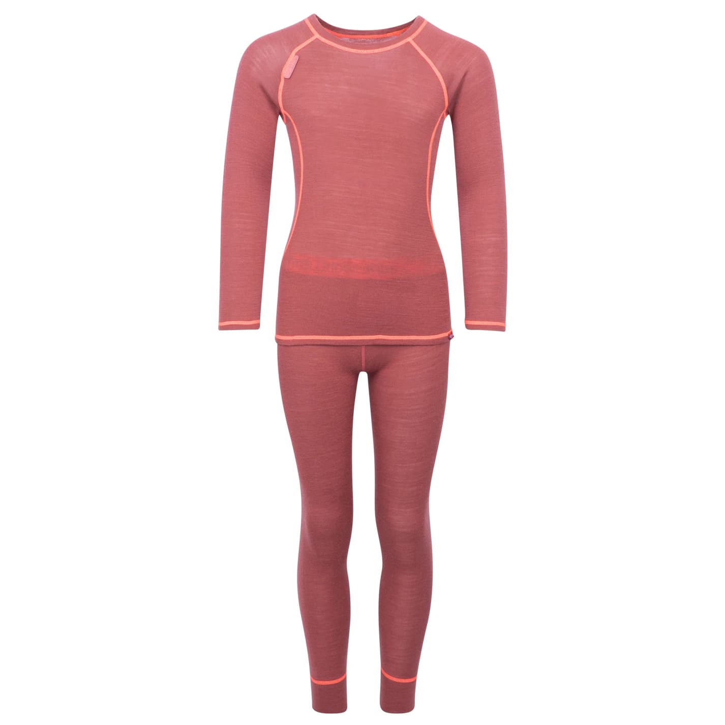 Детско мериносово термобельо Trollkids Girl's Merino Baselayer Set Merino base layer - Frozen Berry