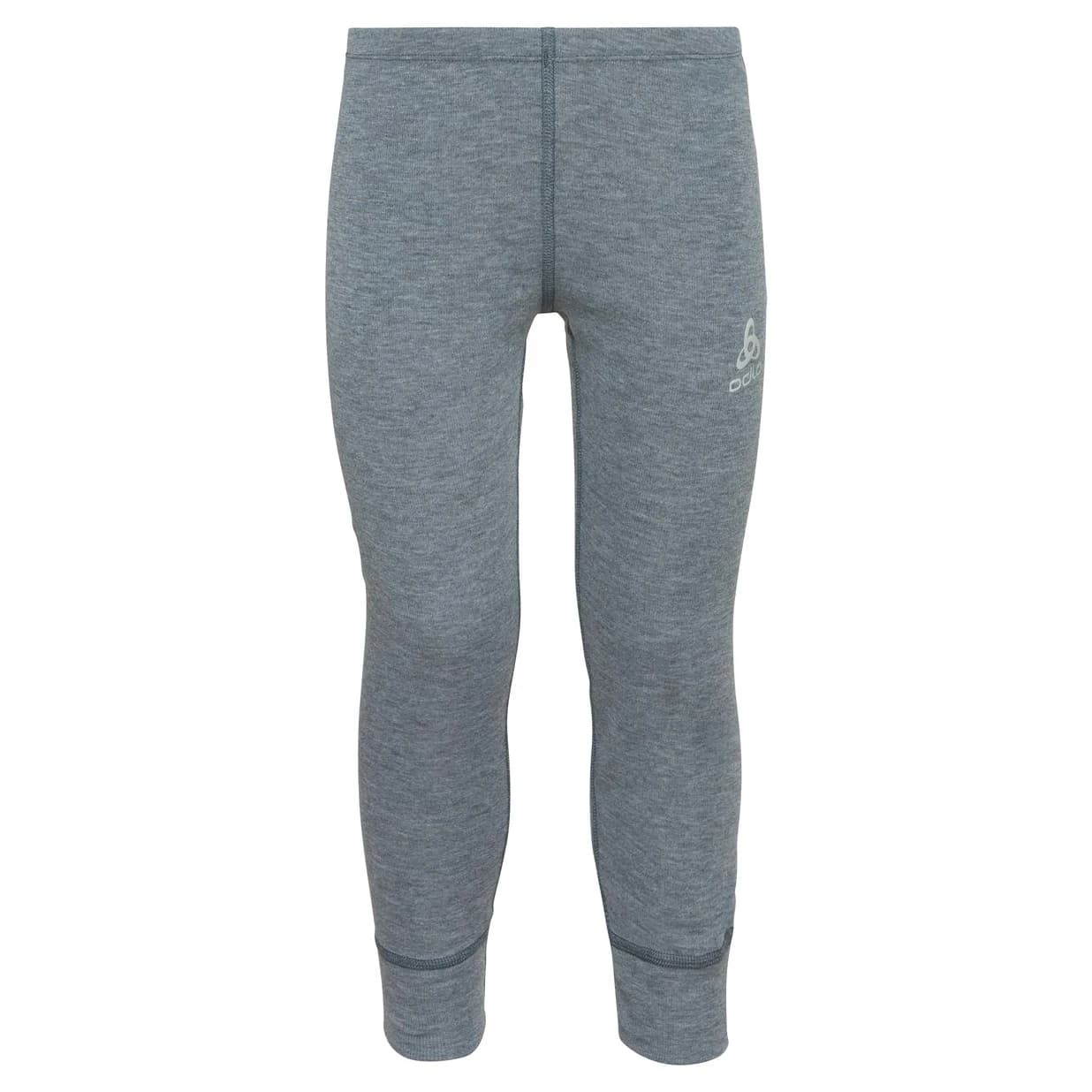 Детско синтетично термобельо Odlo Kid's Base Layer Bottom Long Active Warm Eco Synthetic base layer - Odlo Steel Grey Melange