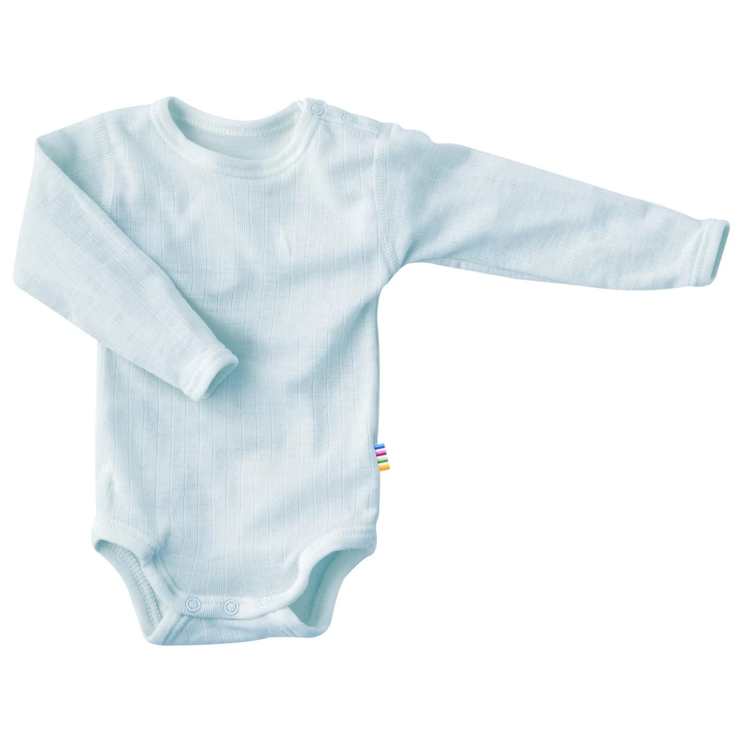 Детско мериносово термобельо Joha Kid's Body L/S Merino base layer - Light Blue