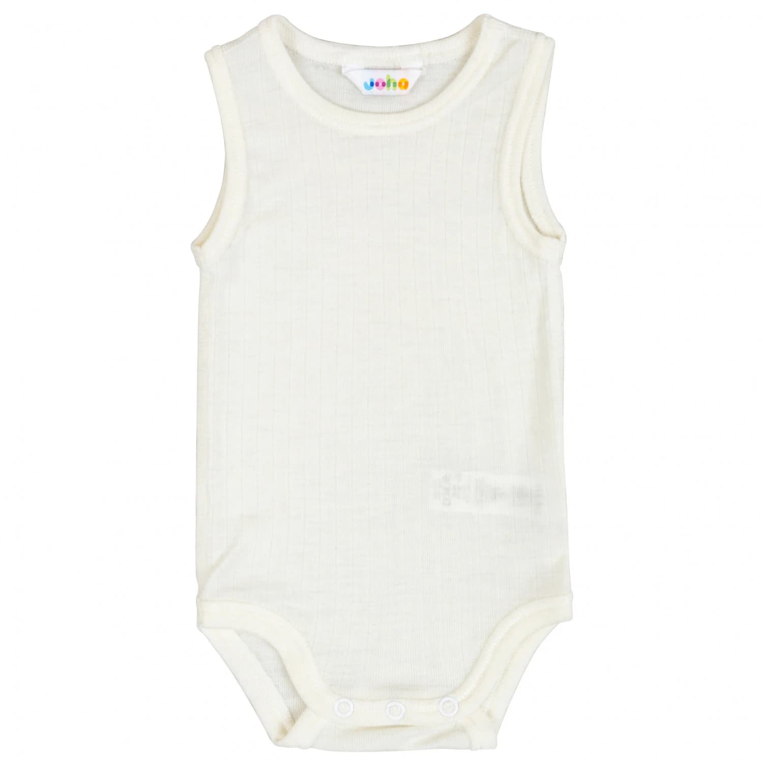 Детско мериносово термобельо Joha Kid's Body without Sleeves Merino base layer - Off White