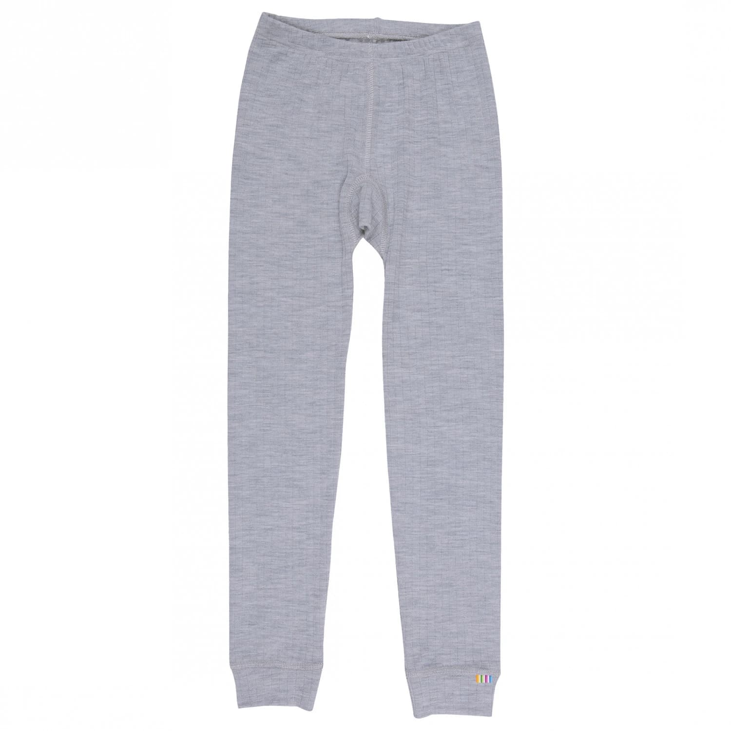 Детско мериносово термобельо Joha Kid's Leggings Colourfull Merino base layer - Light Grey Melange