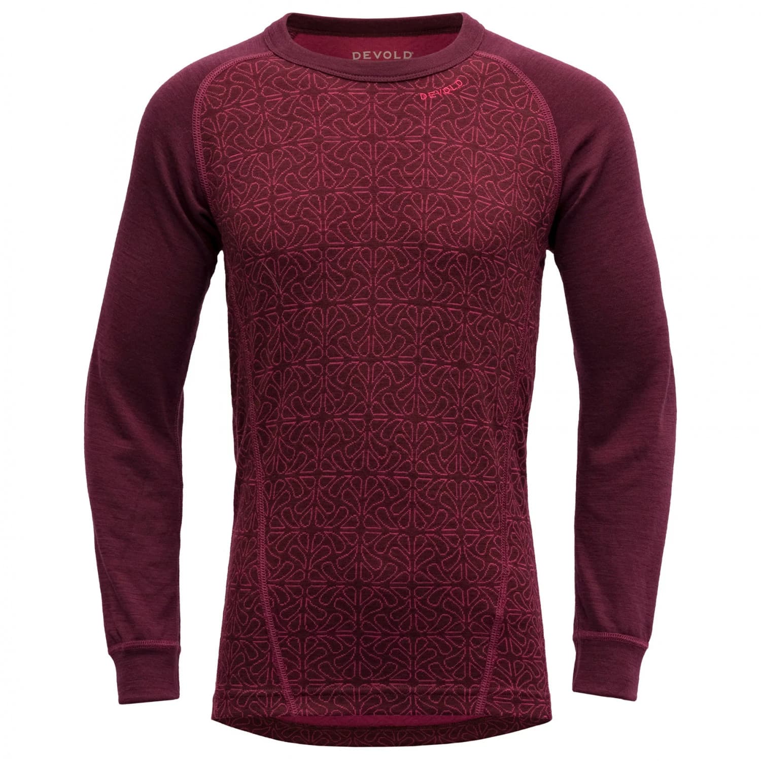 Мериносово термобельо Devold Junior Duo Active Merino Shirt Merino base layer - Port