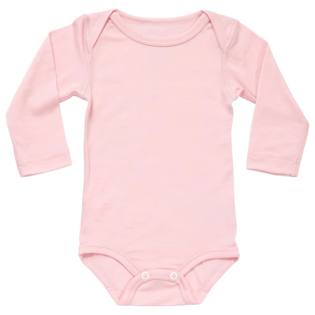 Детско мериносово термобельо Devold Kid's Breeze Merino Body Merino base layer - Chalk Pink