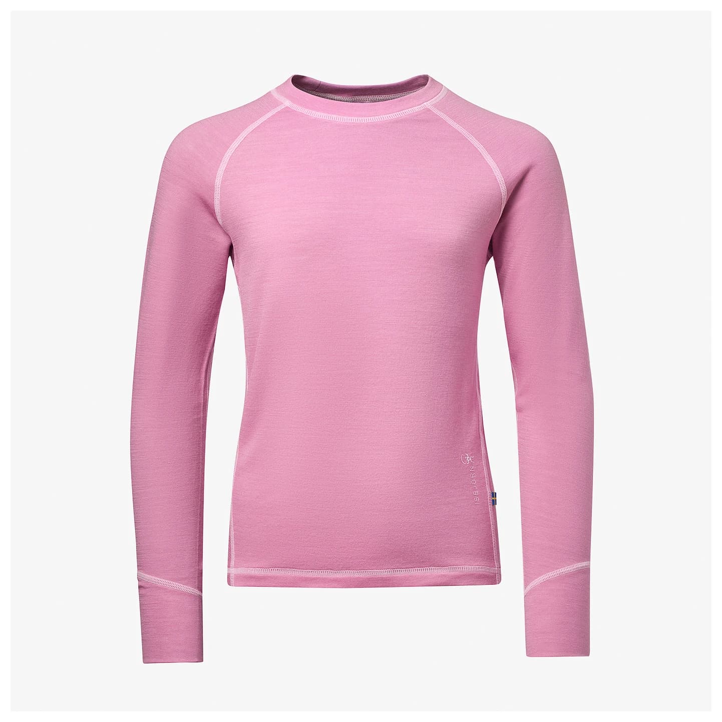 Мериносово термобельо Isbjörn Teen's Husky Sweater Baselayer Merino base layer - Frost Pink