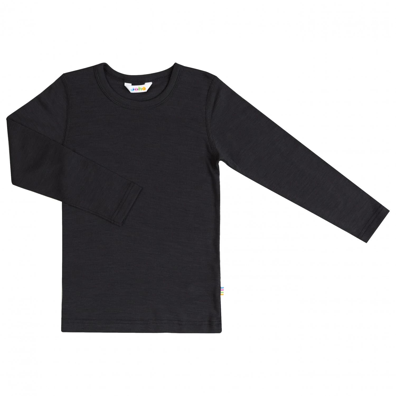 Детско мериносово термобельо Joha Kid's Blouse with L/S Merino base layer - Black