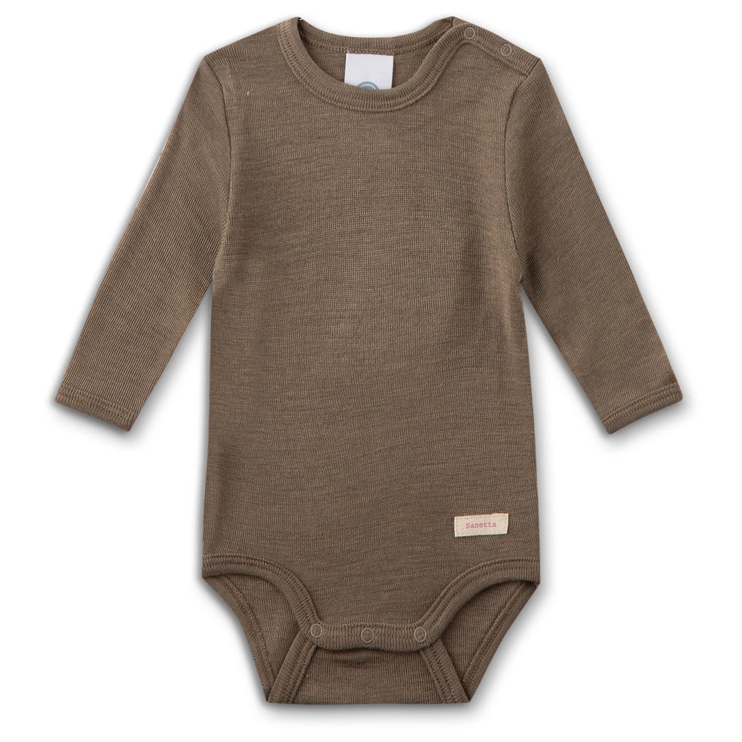 Детско копринено термобельо Sanetta Kid's Wool Body L/S Merino base layer - Beige