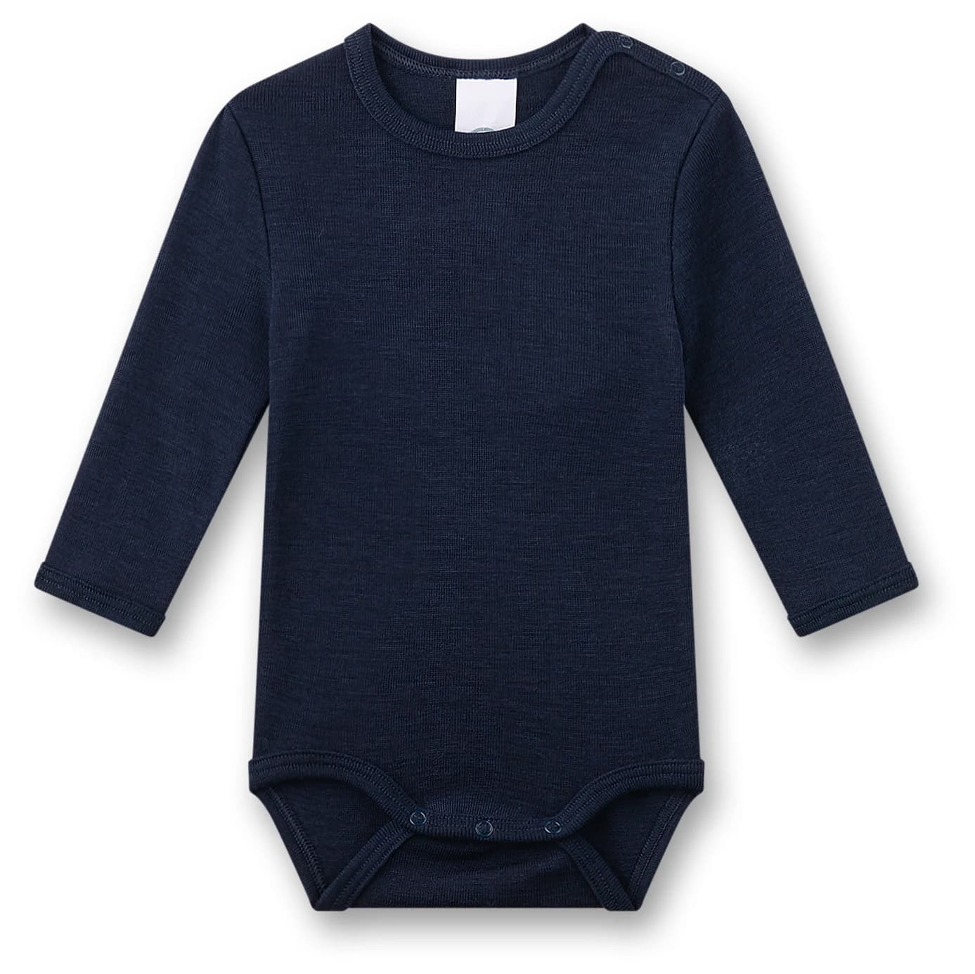 Детско копринено термобельо Sanetta Kid's Wool Body L/S Merino base layer - Light Navy